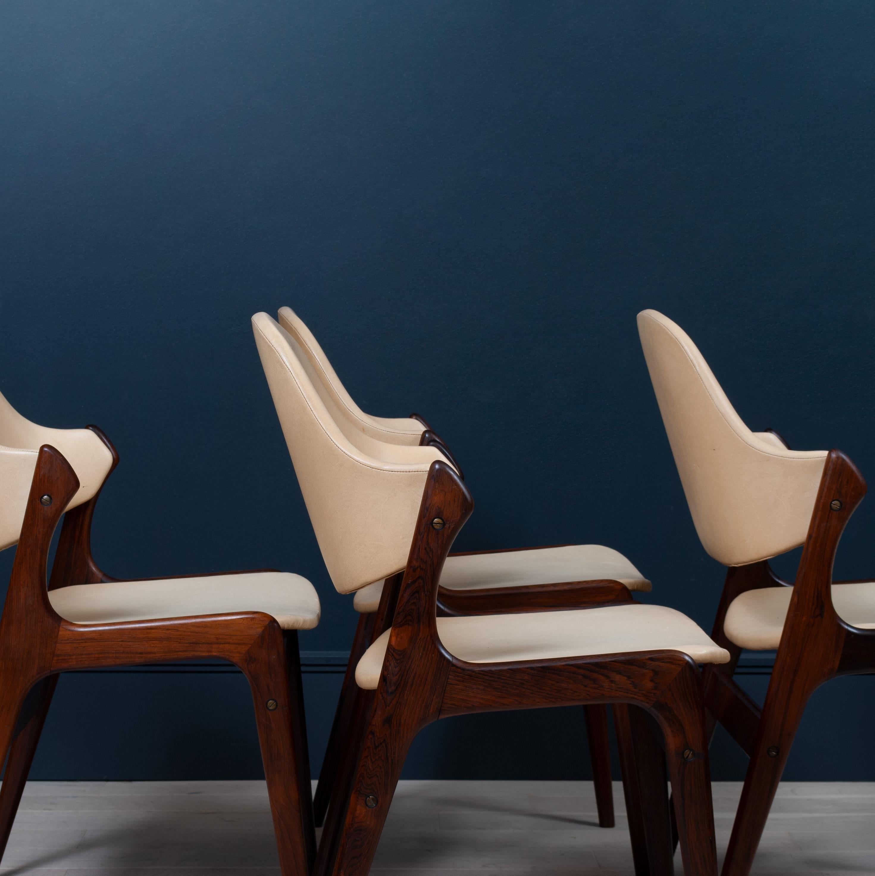 Set of Dining Chairs by Ejvind a Johansson, Ivan Gern Møbelfabrik 2