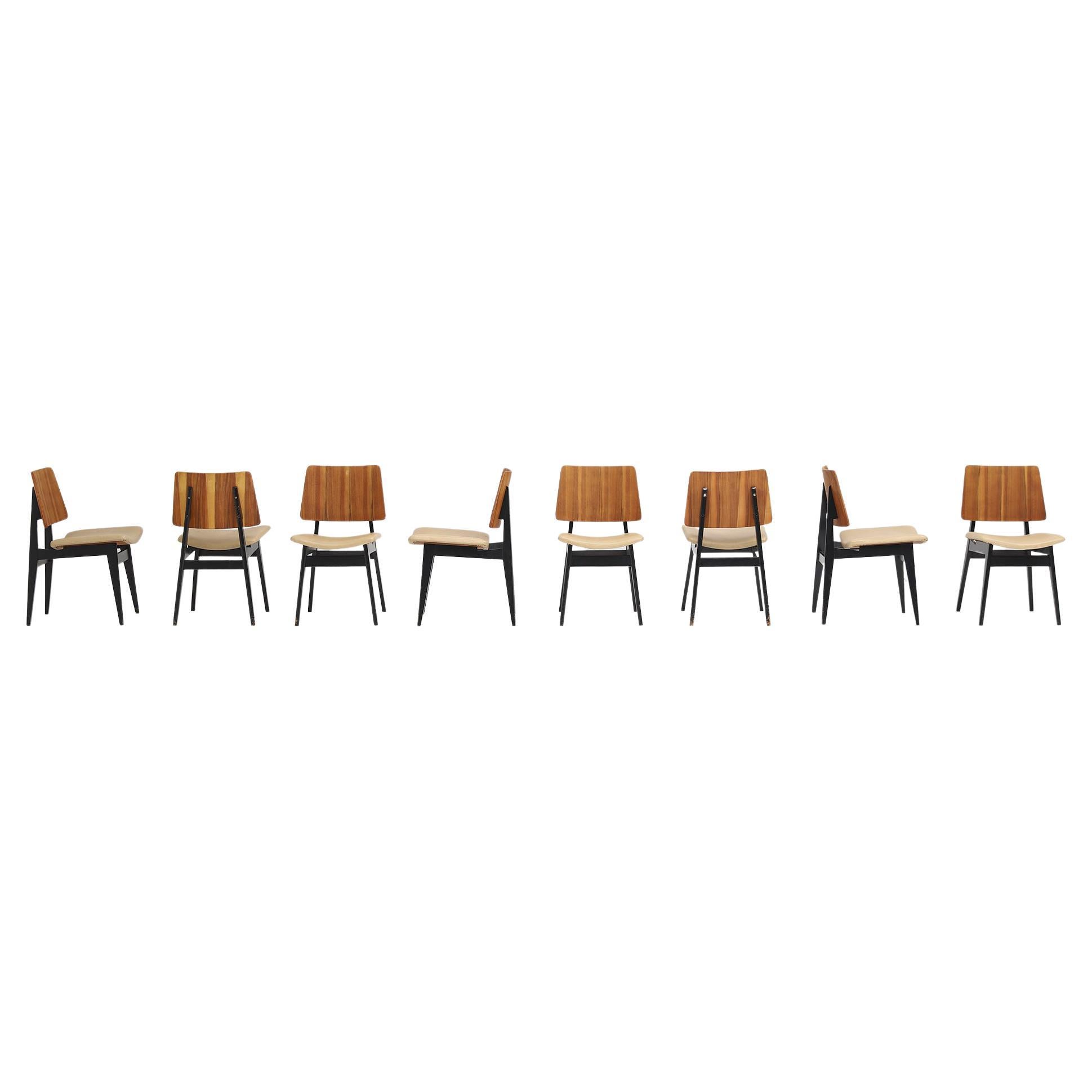 Set of Dining Chairs by Jos De Mey for Luxus 1950s