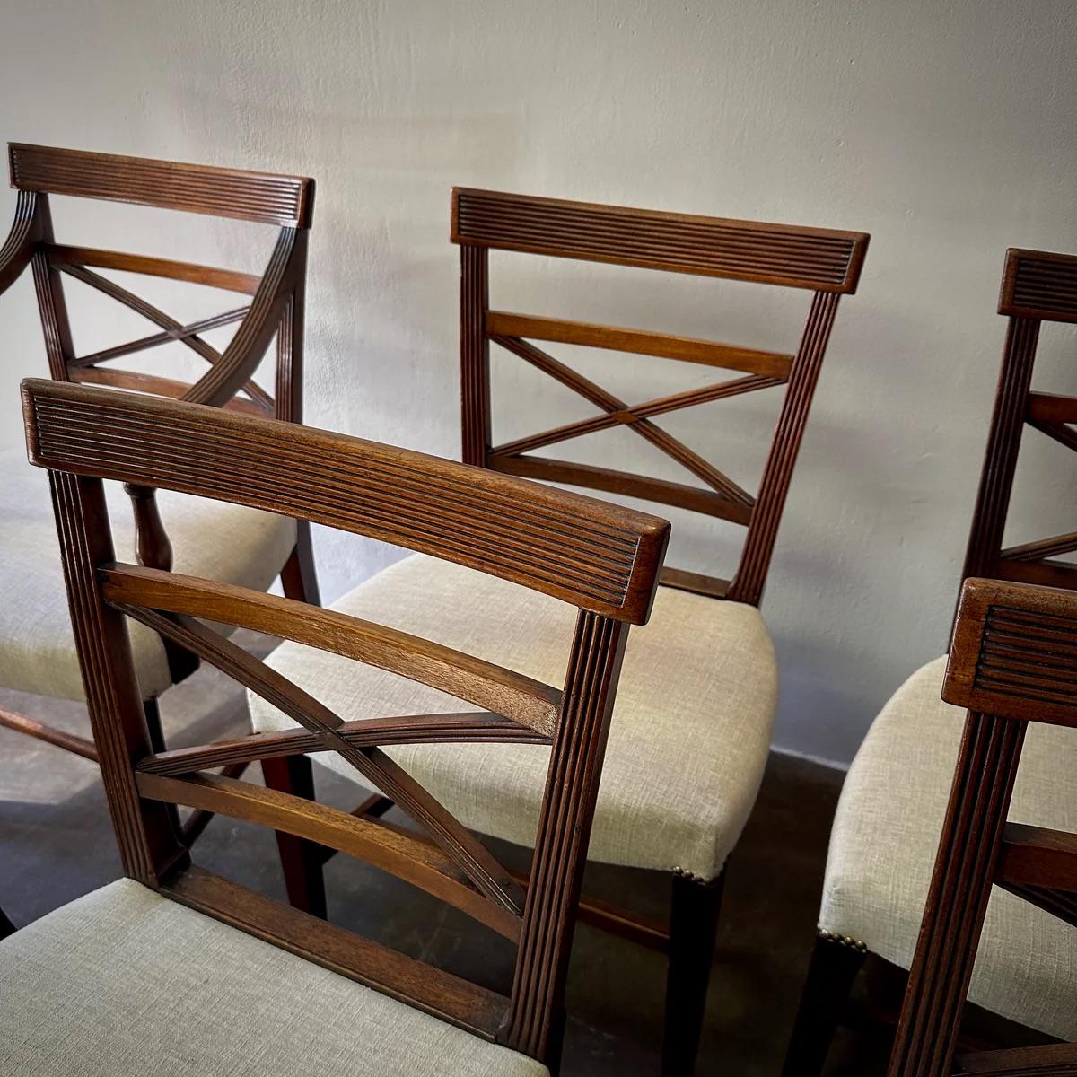 Fin du XIXe siècle Ensemble de chaises de salle à manger en vente