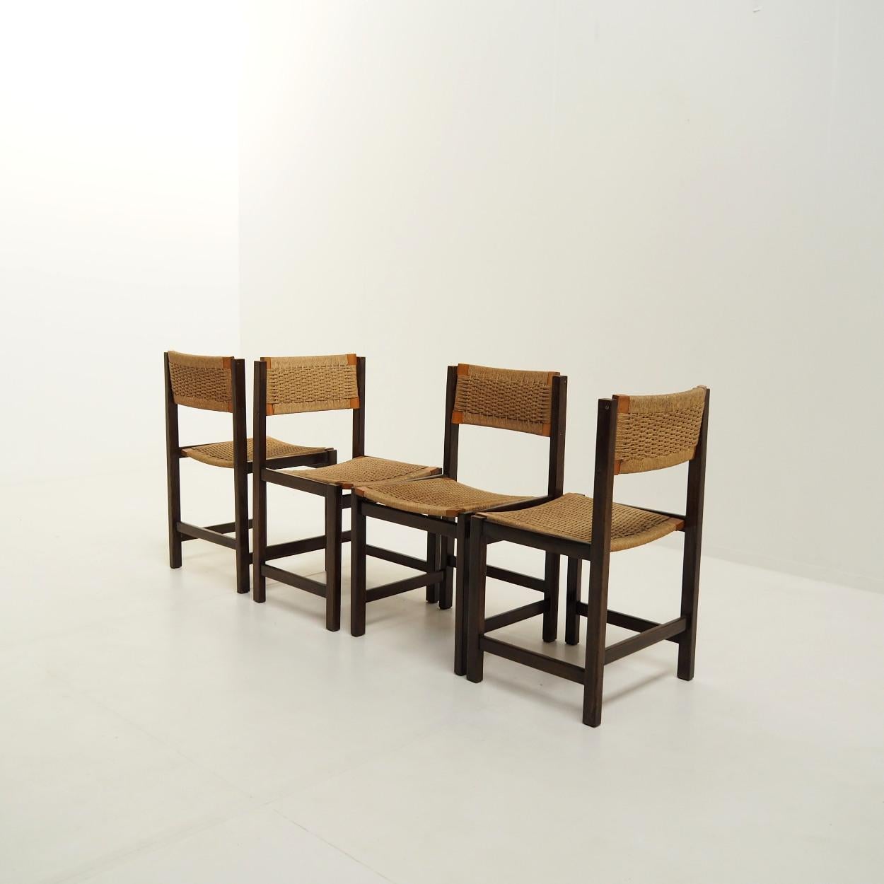 Set of Dining Chairs in the Style of Dutch Designer Martin Visser In Good Condition For Sale In Beerse, VAN