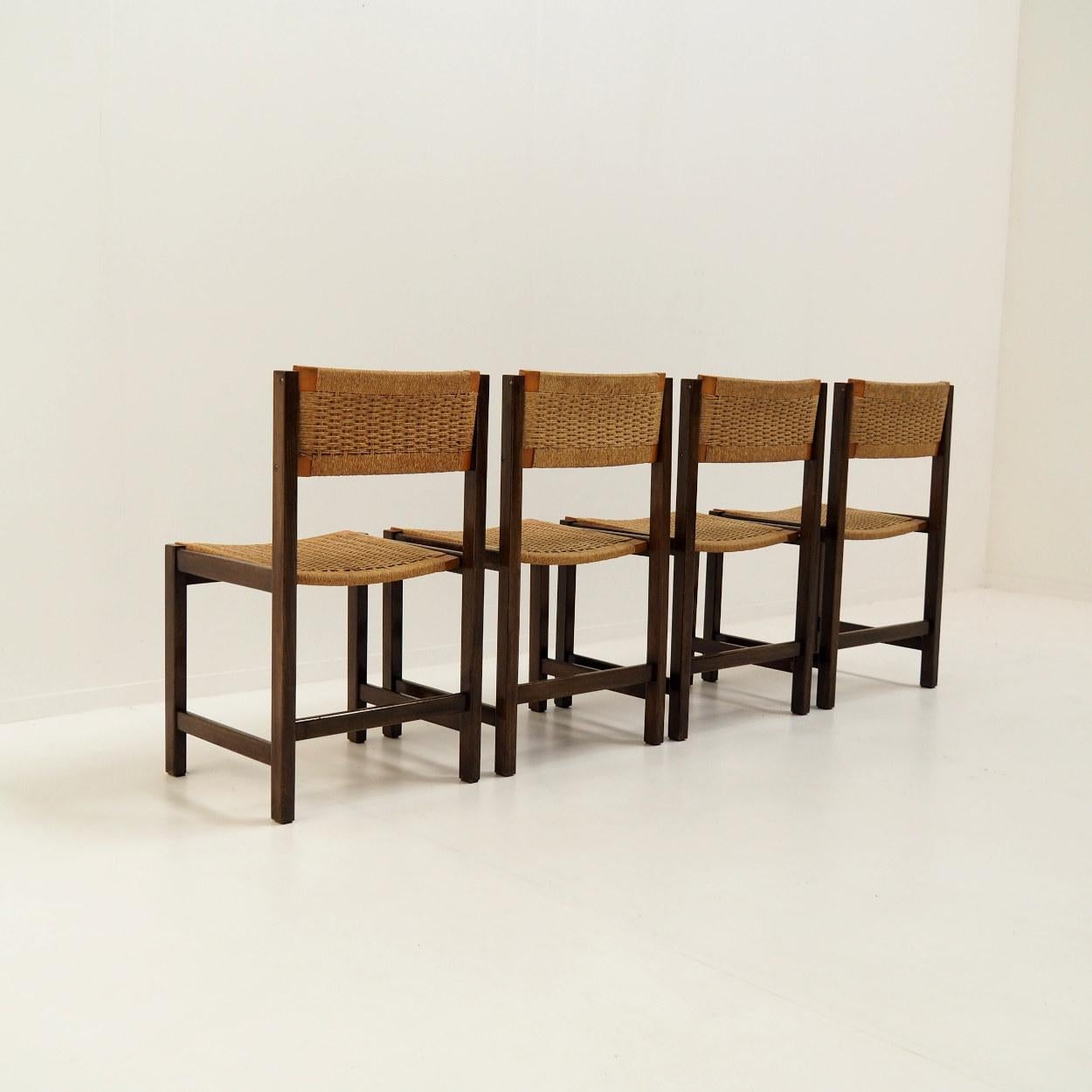 Set of Dining Chairs in the Style of Dutch Designer Martin Visser For Sale 1