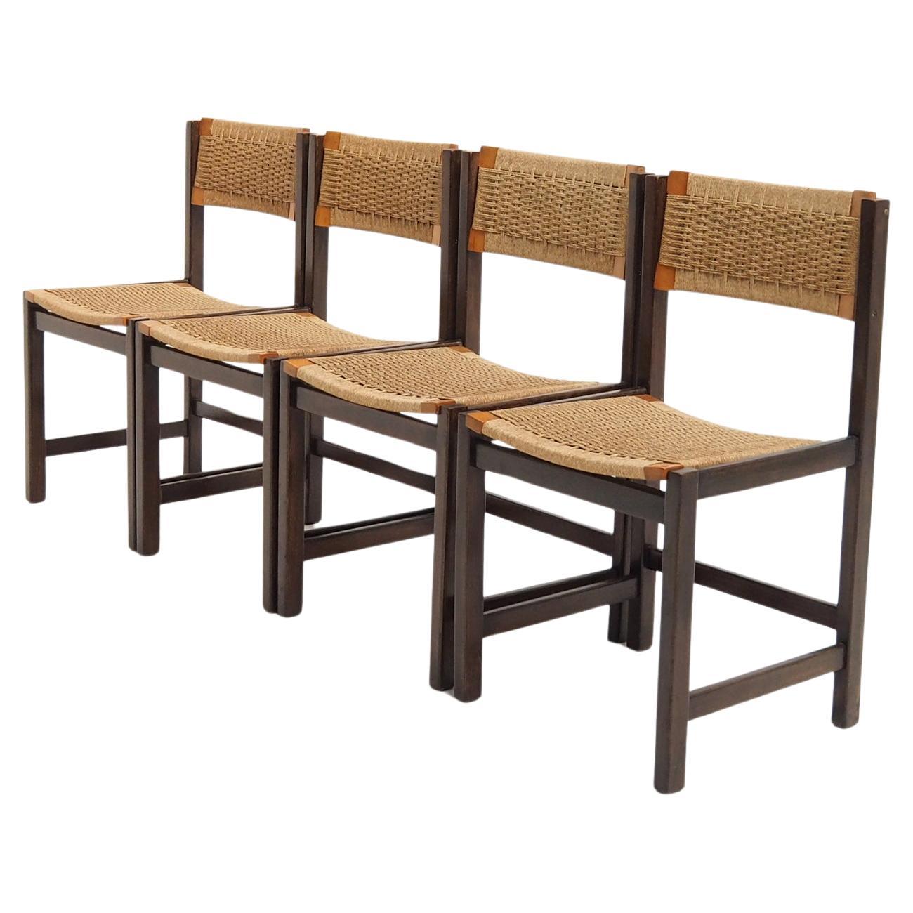 Set of Dining Chairs in the Style of Dutch Designer Martin Visser For Sale