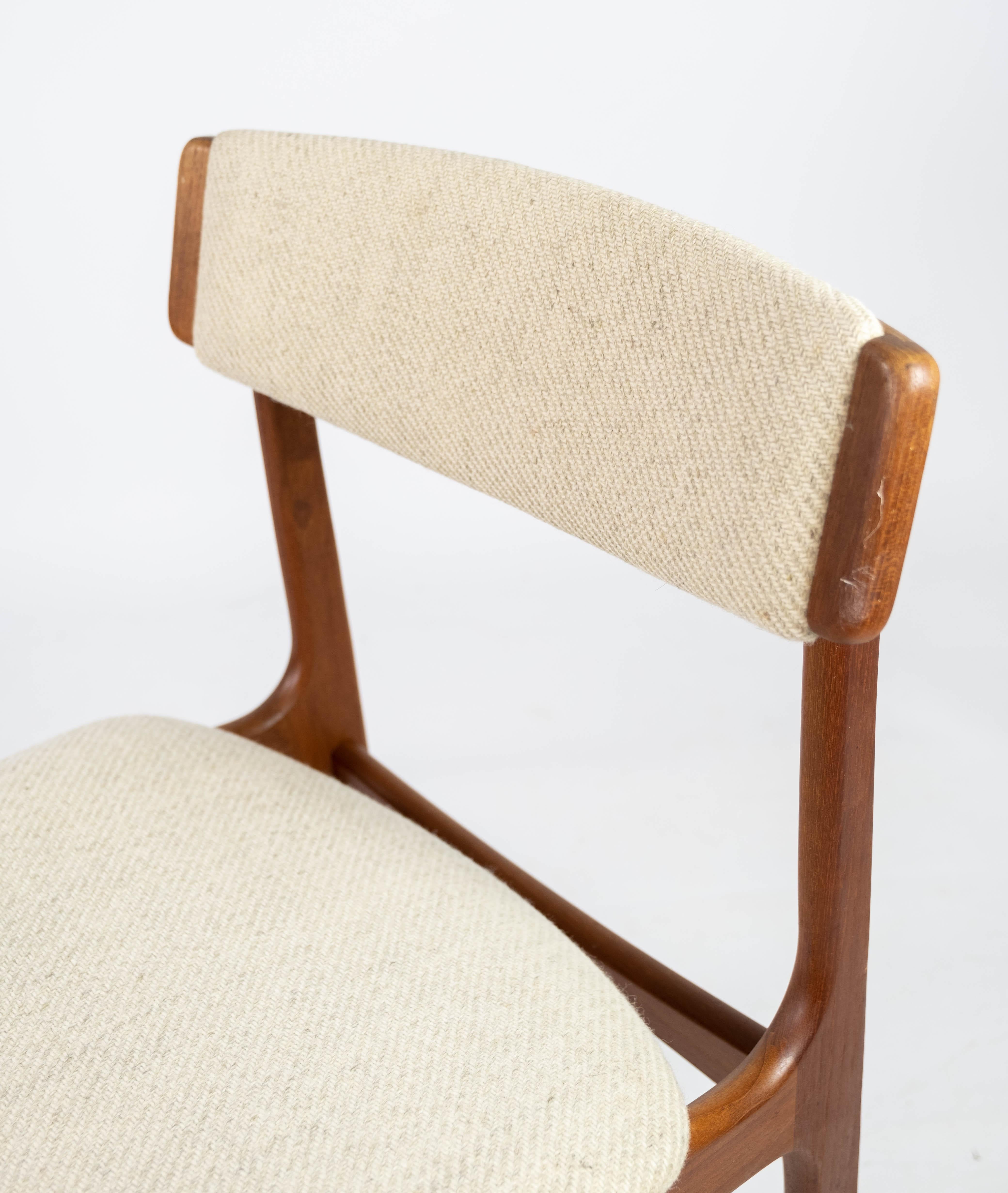 Set of Dining Room Chairs in Teak by Erik Buch, 1960s 3