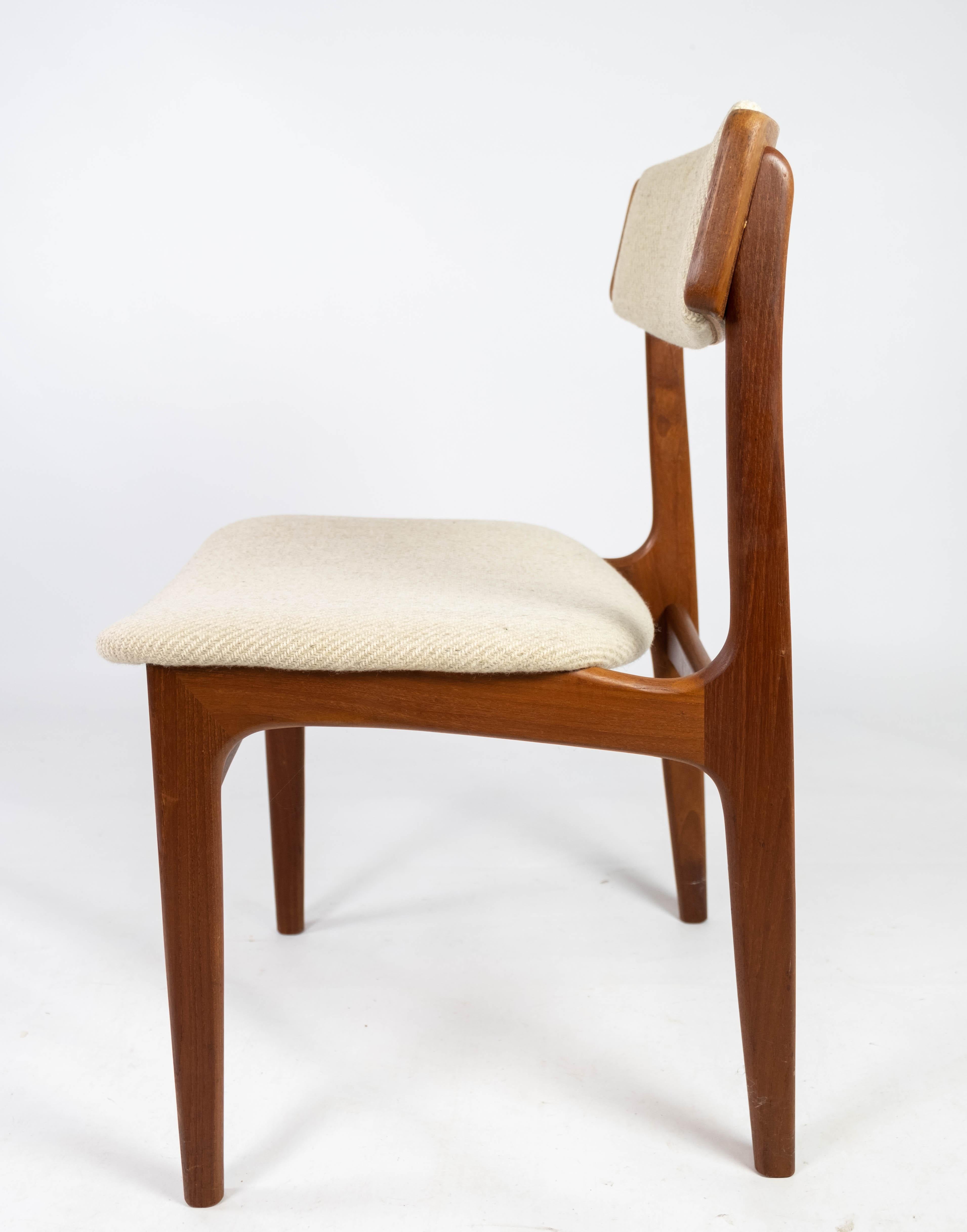 Set of Dining Room Chairs in Teak by Erik Buch, 1960s 5