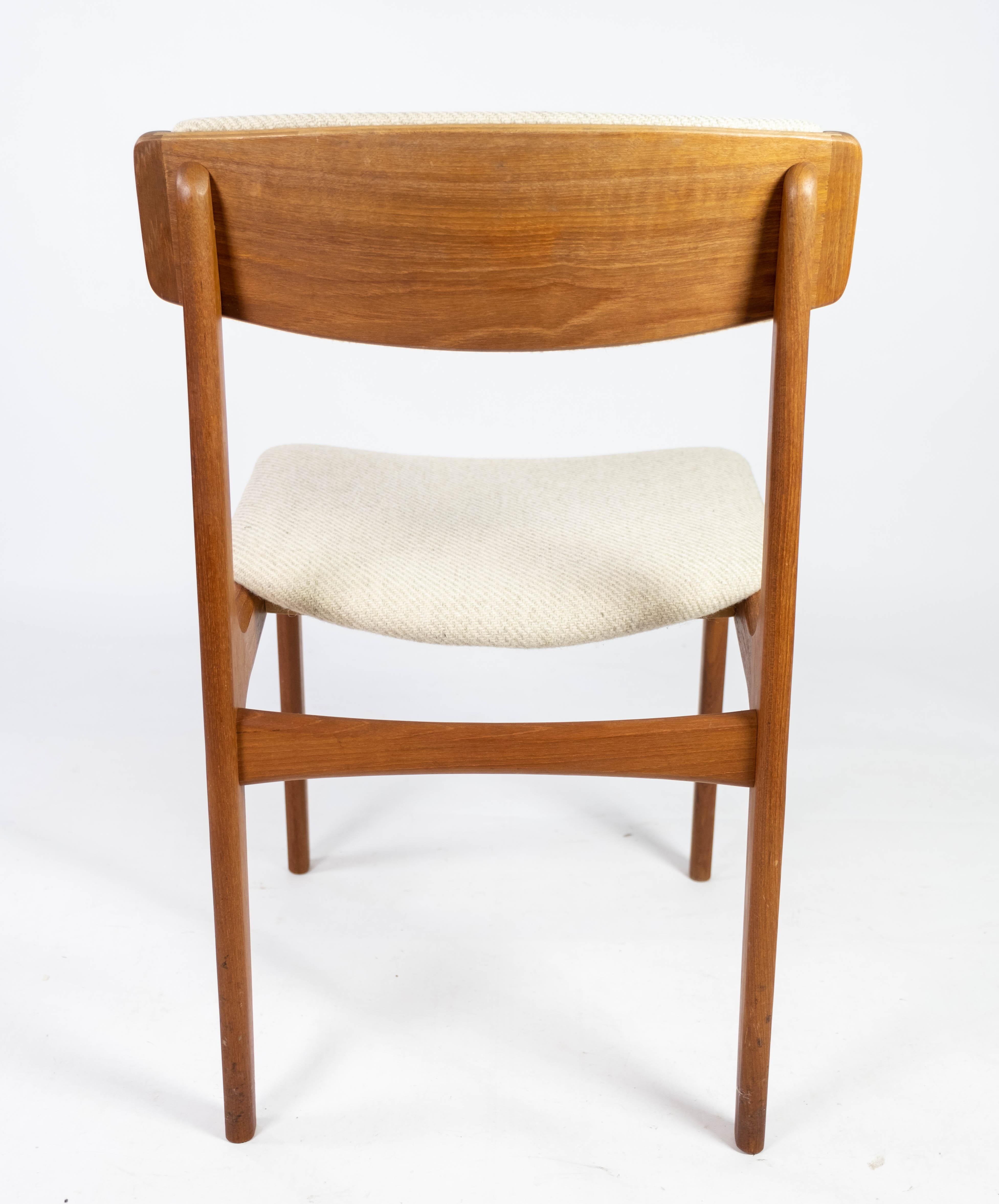 Set of Dining Room Chairs in Teak by Erik Buch, 1960s 6