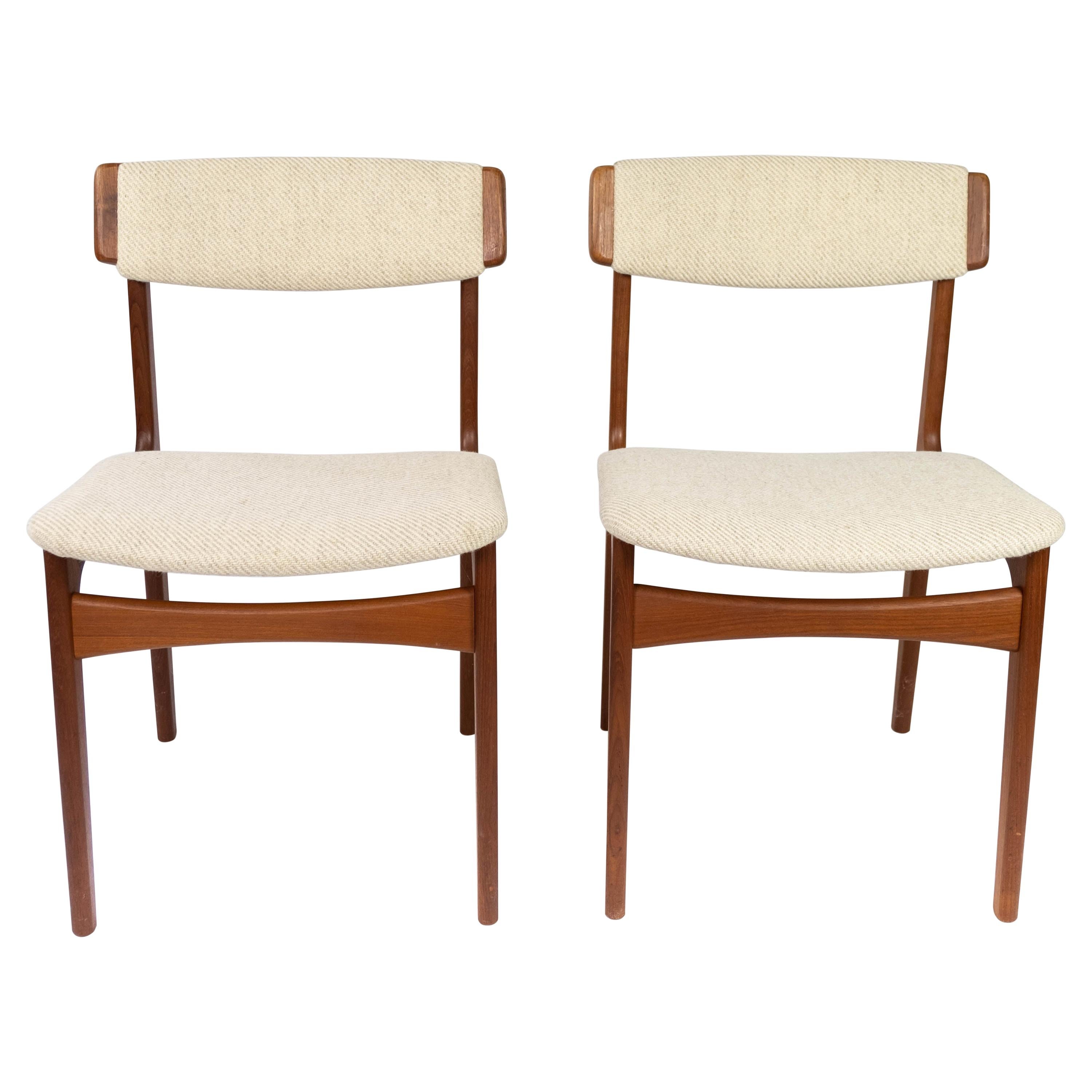 Set of Dining Room Chairs in Teak by Erik Buch, 1960s