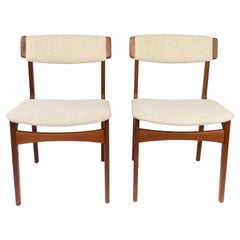 Set of Dining Room Chairs in Teak by Erik Buch, 1960s