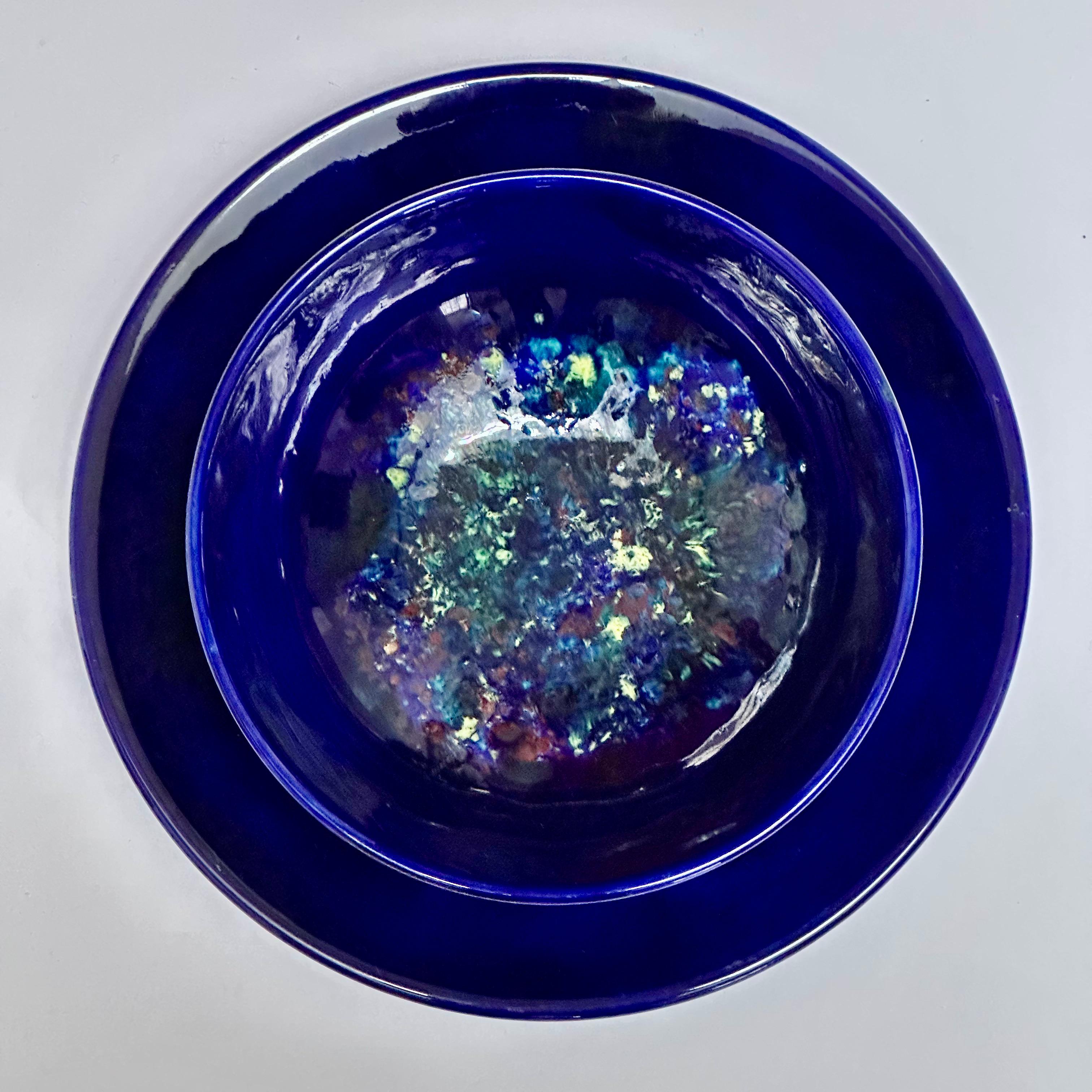 Set von Geschirr, Morvan, Frankreich, ca. 1980 (Tonware) im Angebot