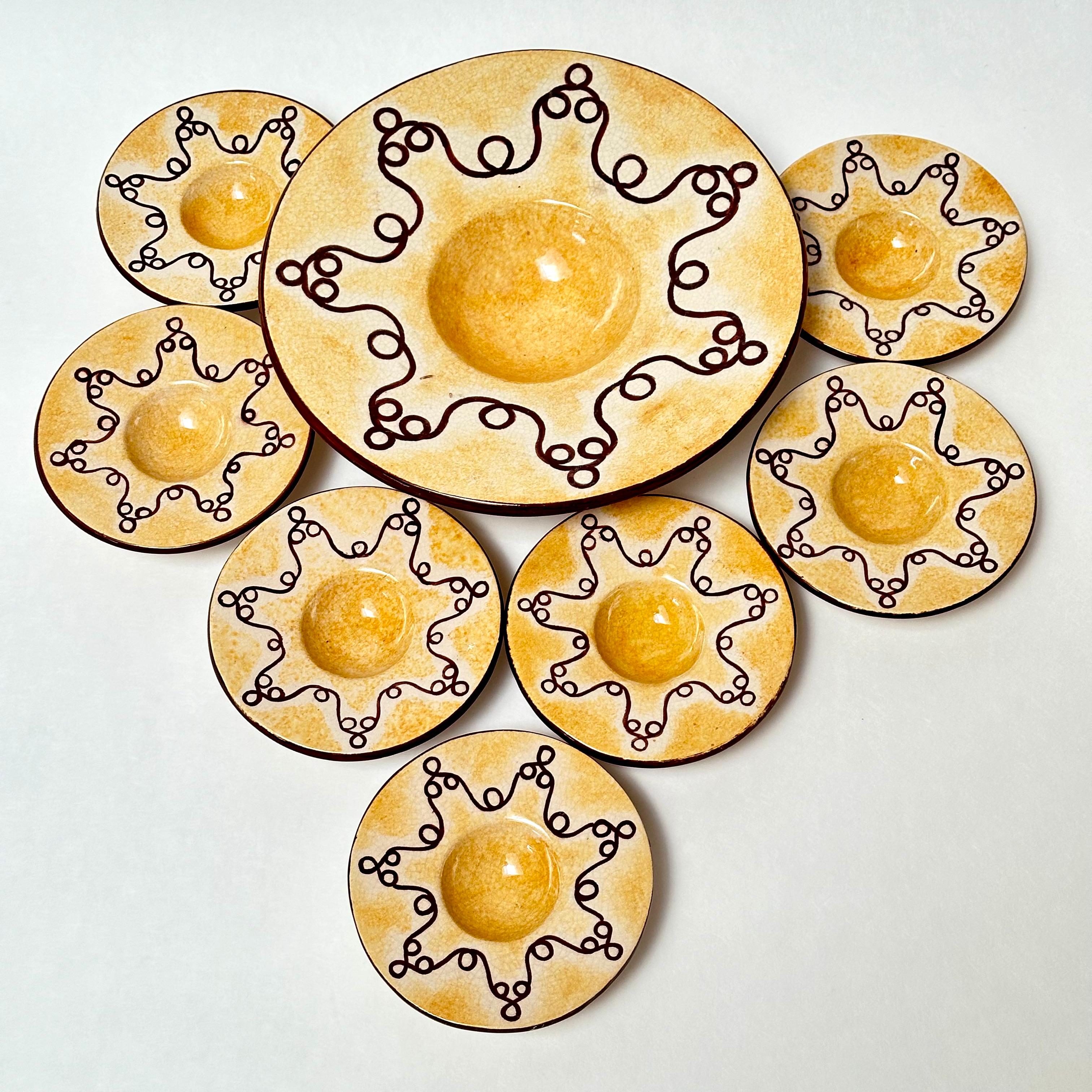 Set von Geschirr, Ray Camart, Frankreich, ca. 1950 im Angebot 3
