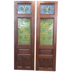  Set of Doors with Stained Glass