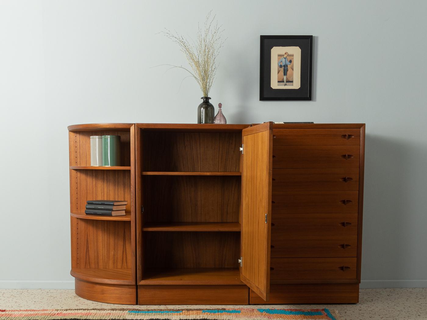 Danish Set of Dressers by Bramin from 1960s with Corner Shelf For Sale