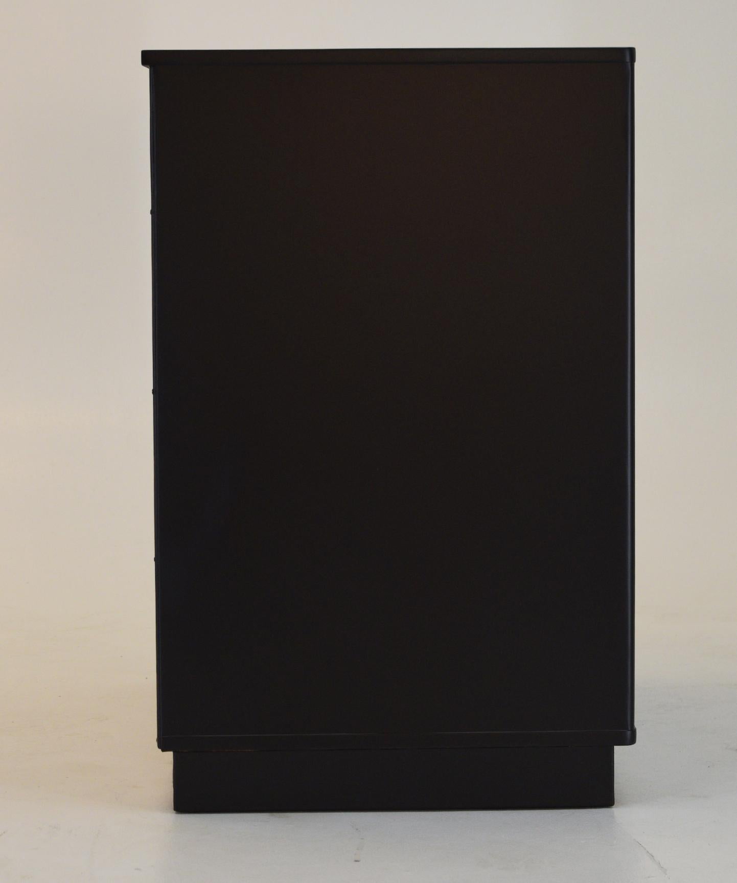 Set of Dressers by Edward Wormley for Dunbar in Black Lacquer 6