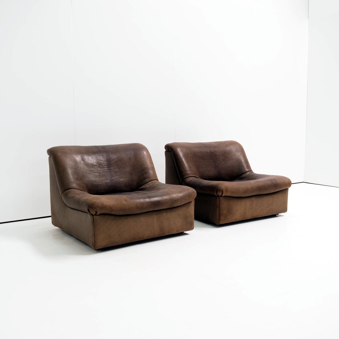 Mid-Century Modern Set of DS46 De Sede Seats in Leather