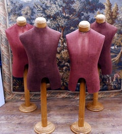 Set Of Dummy Stands Shop Mannequins Salvaged 1950