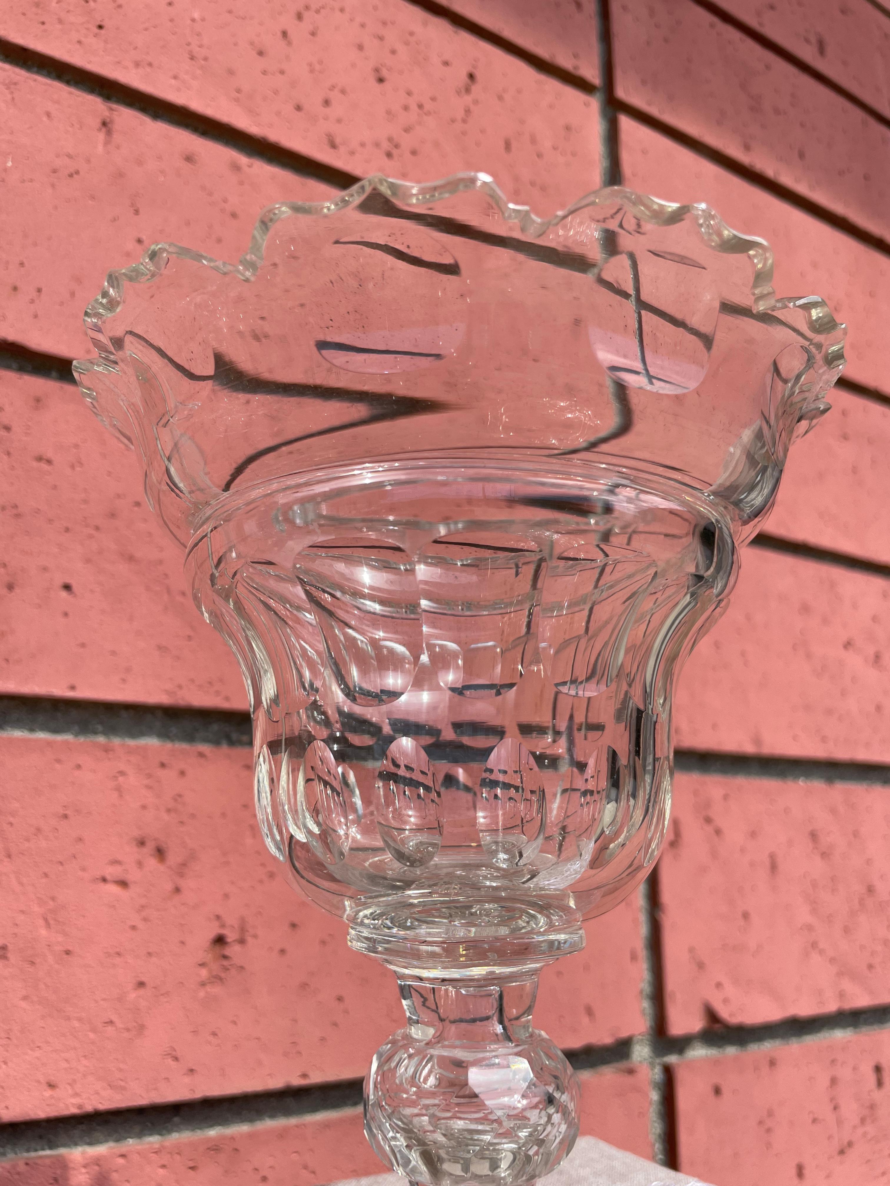 Set of Dutch 1900s Crystal Lidded Dish In Good Condition In Los Angeles, CA