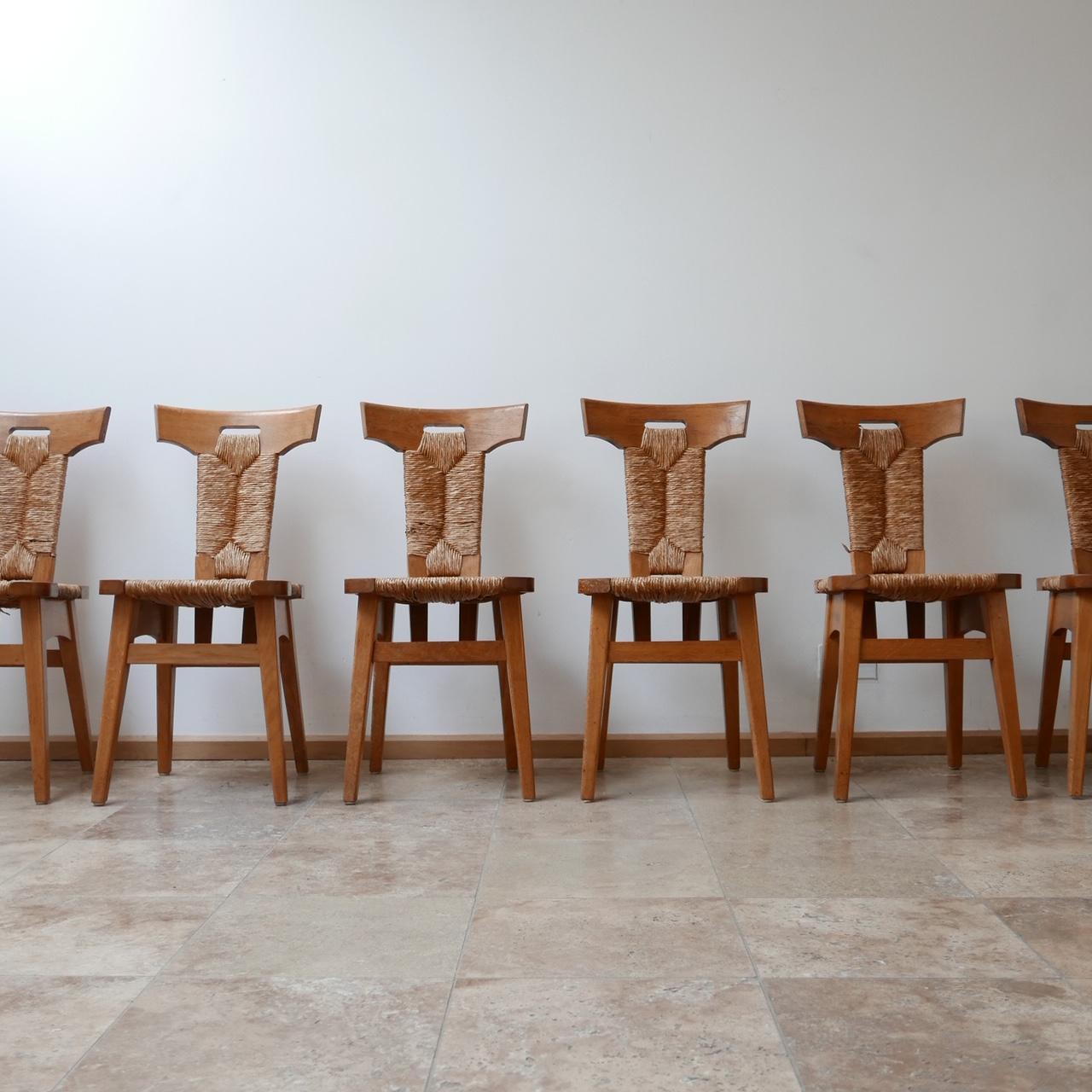 Set of Dutch Arts & Crafts Dining Chairs by W Kuyper 2