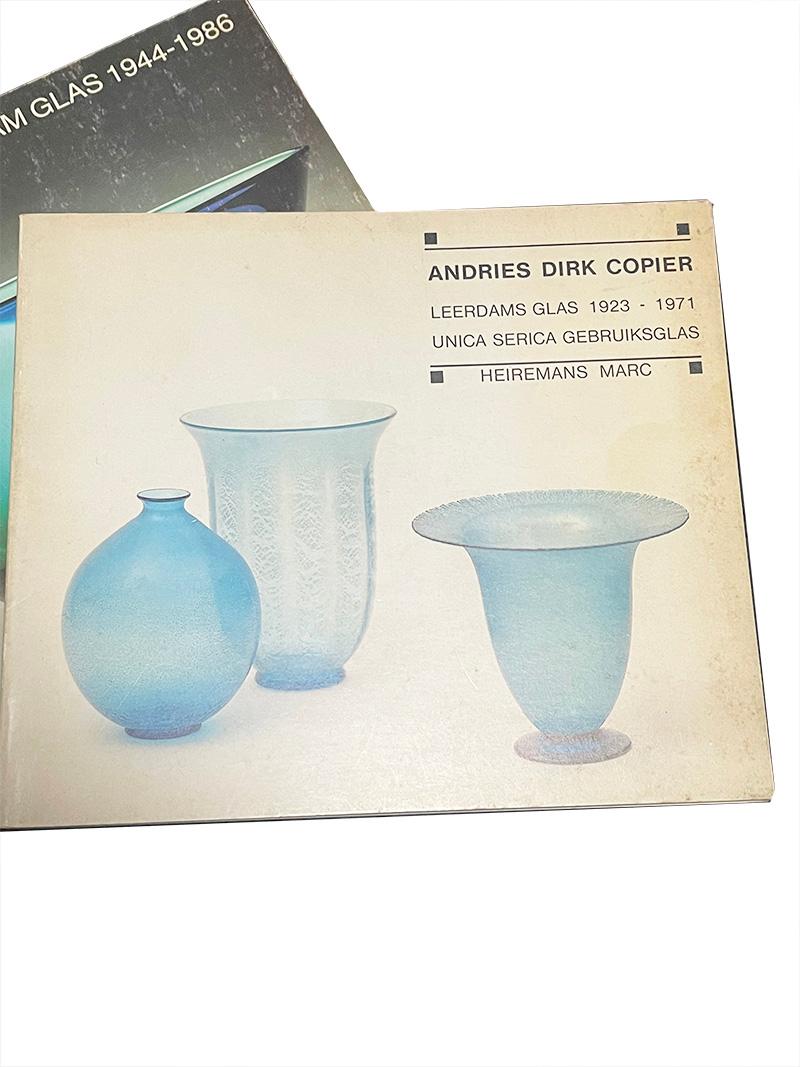 Set of Dutch glass vases by A.D. Copier for Leerdam, Mid-20th Century For Sale 4