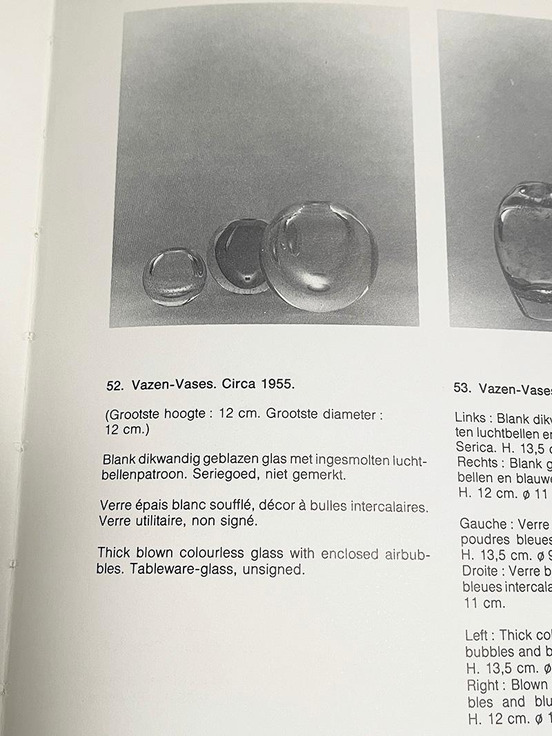 Set of Dutch glass vases by A.D. Copier for Leerdam, Mid-20th Century 5