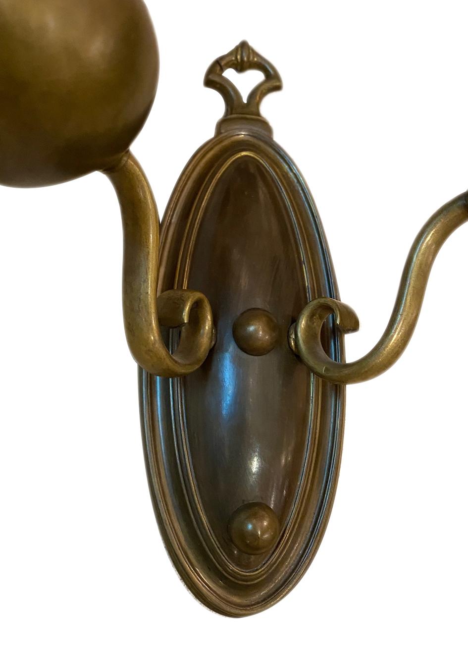 Early 20th Century Set of Dutch Sconces, Sold Per Pair