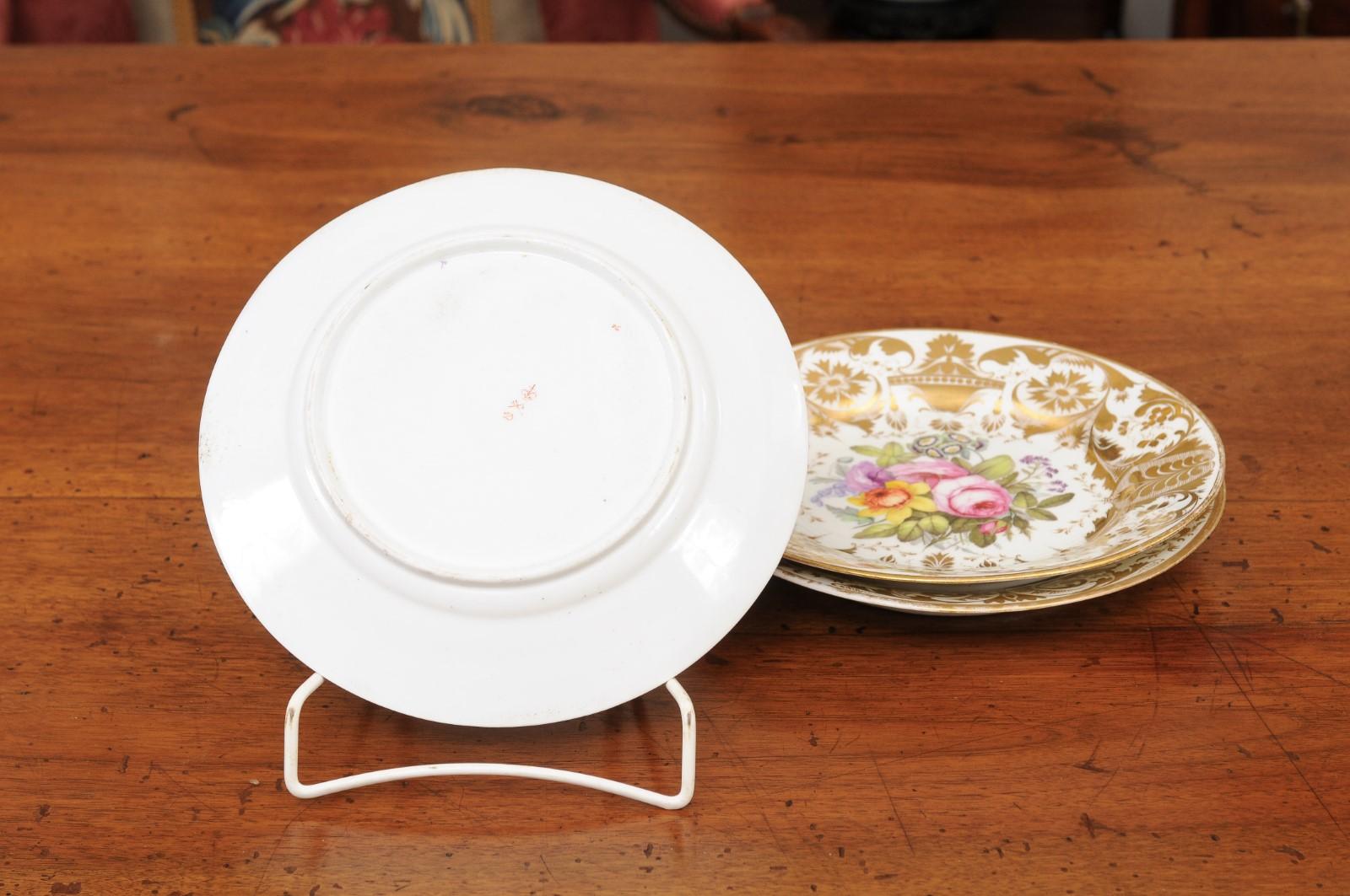 Set aus englischem Derby-Porzellan-Dessertservice aus dem frühen 19. Jahrhundert im Angebot 10
