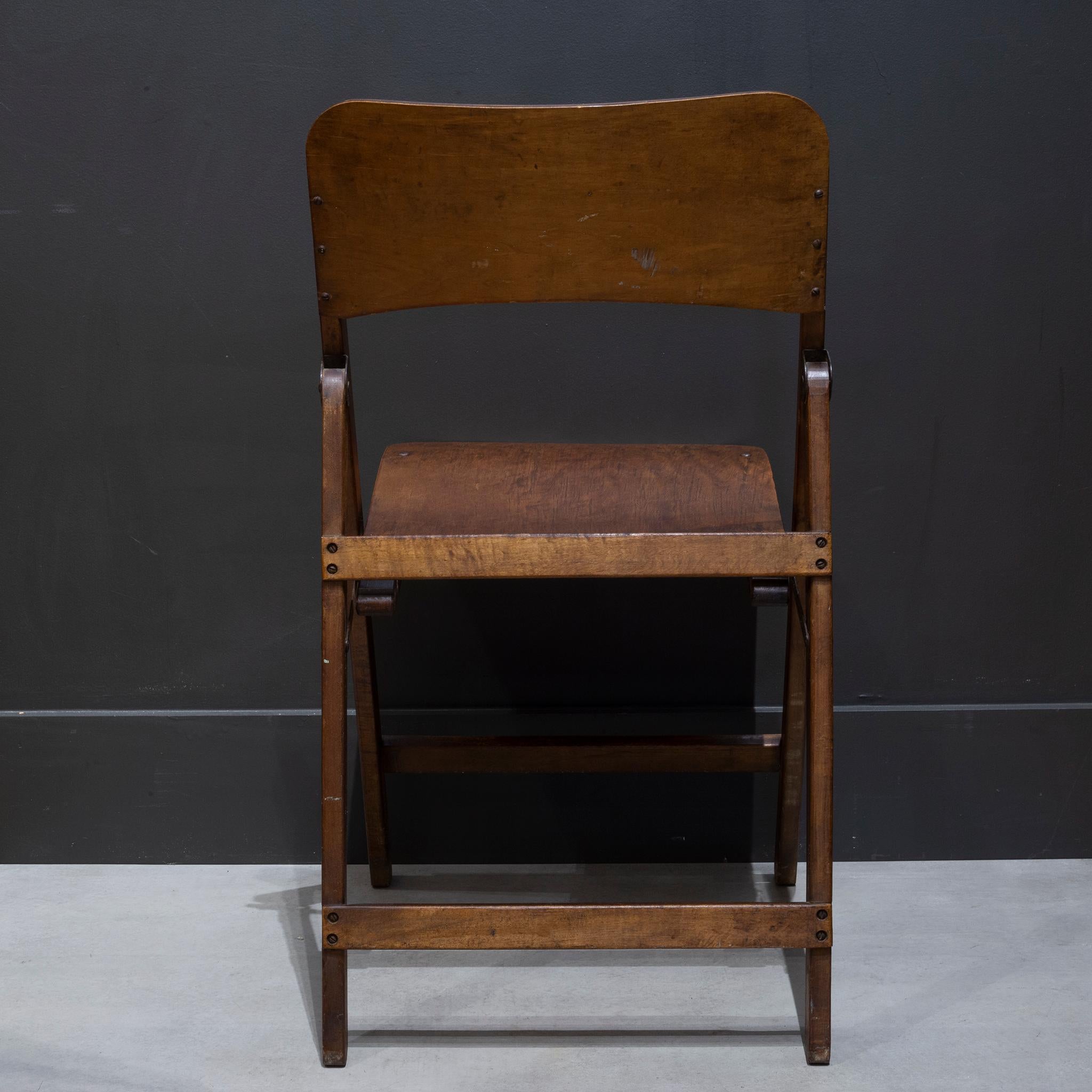 Set of Early 20th c. Wooden Folding Chairs, c.1930-1940 10