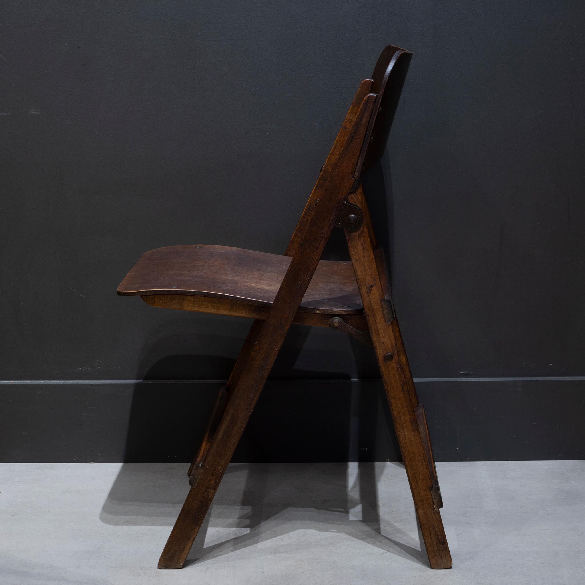 Set of Early 20th c. Wooden Folding Chairs, c.1930-1940 In Good Condition In San Francisco, CA