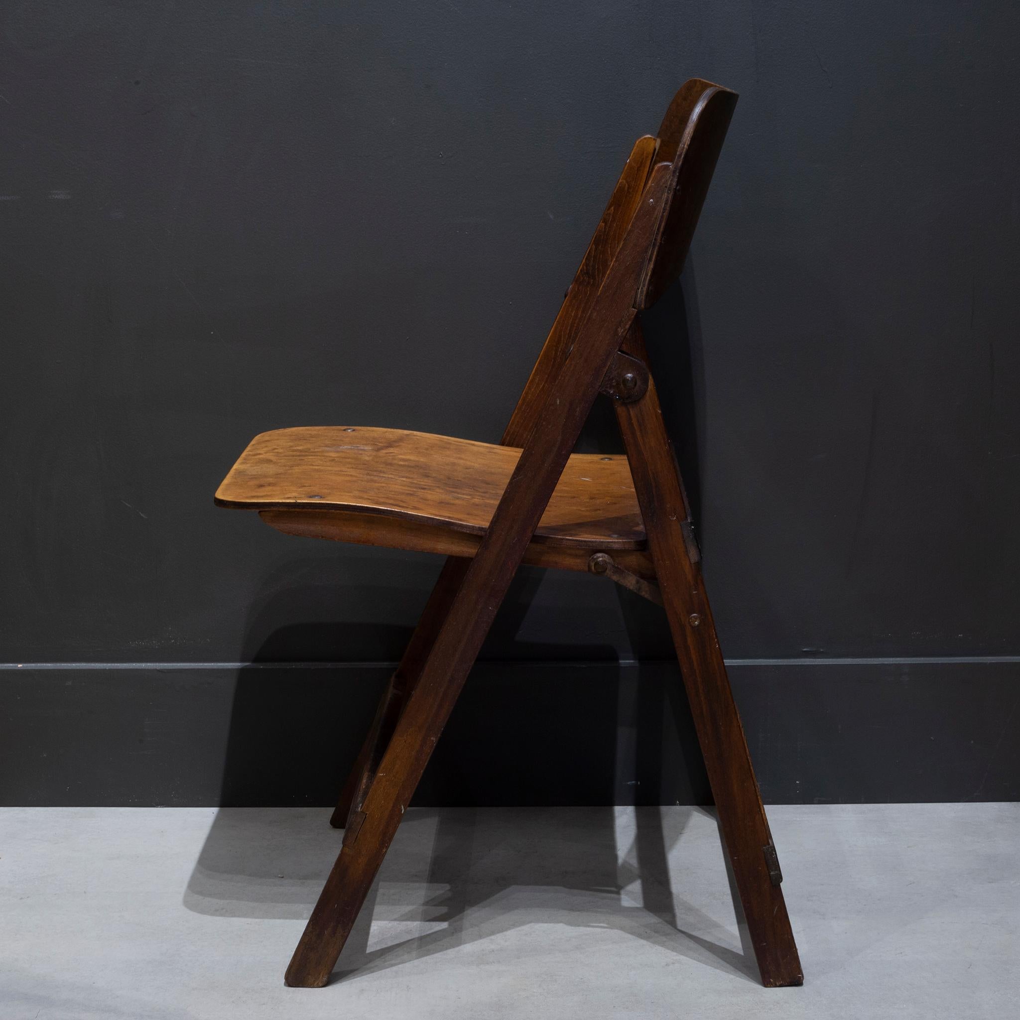 Set of Early 20th c. Wooden Folding Chairs, c.1930-1940 3
