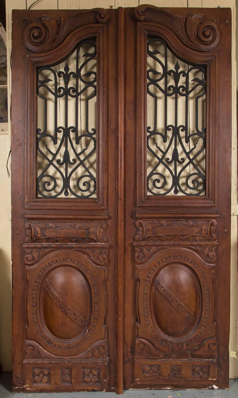 Set of Early 20th Century Carved Doors For Sale at 1stDibs