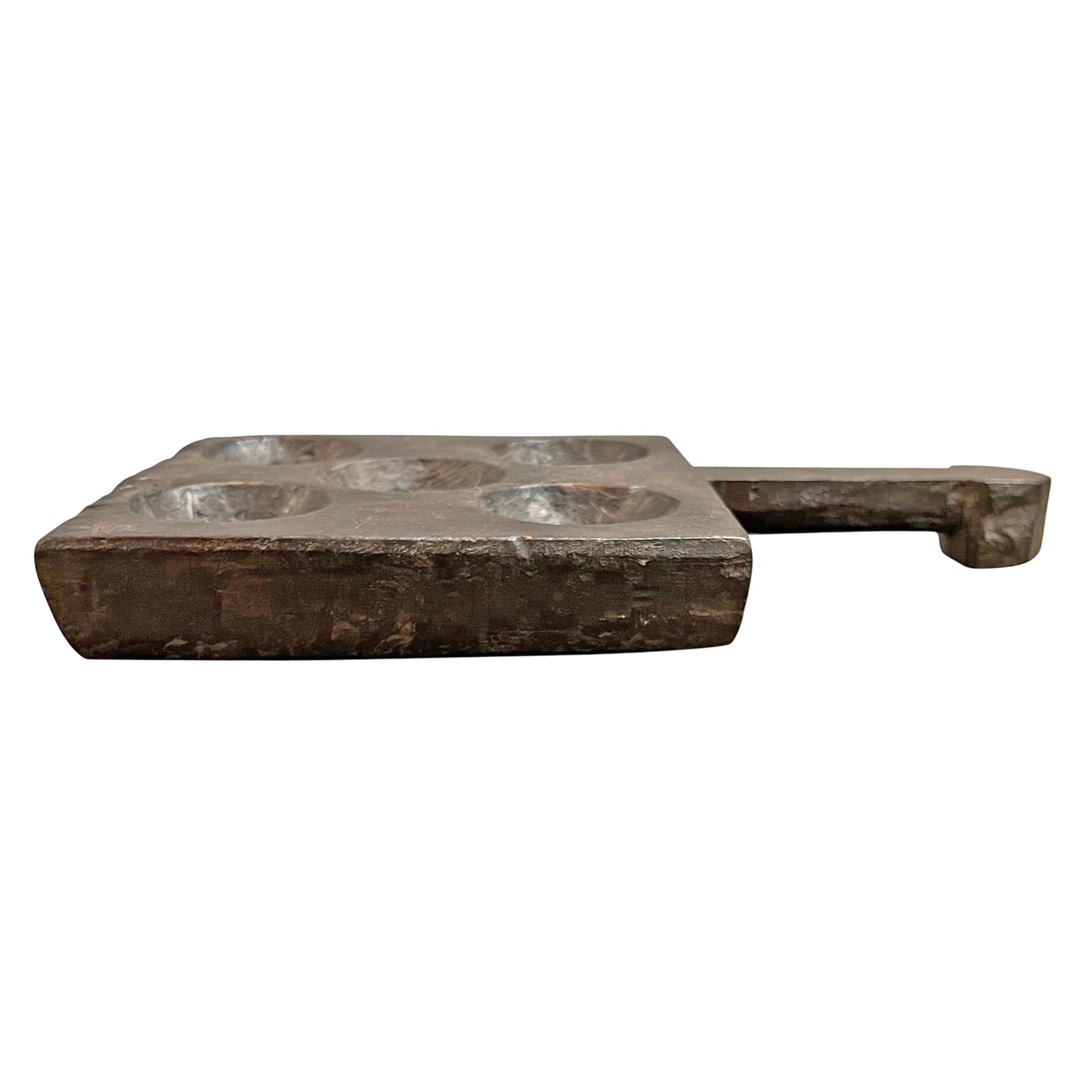 Set indischer Masala-Tabletts des frühen 20. Jahrhunderts (Holz) im Angebot