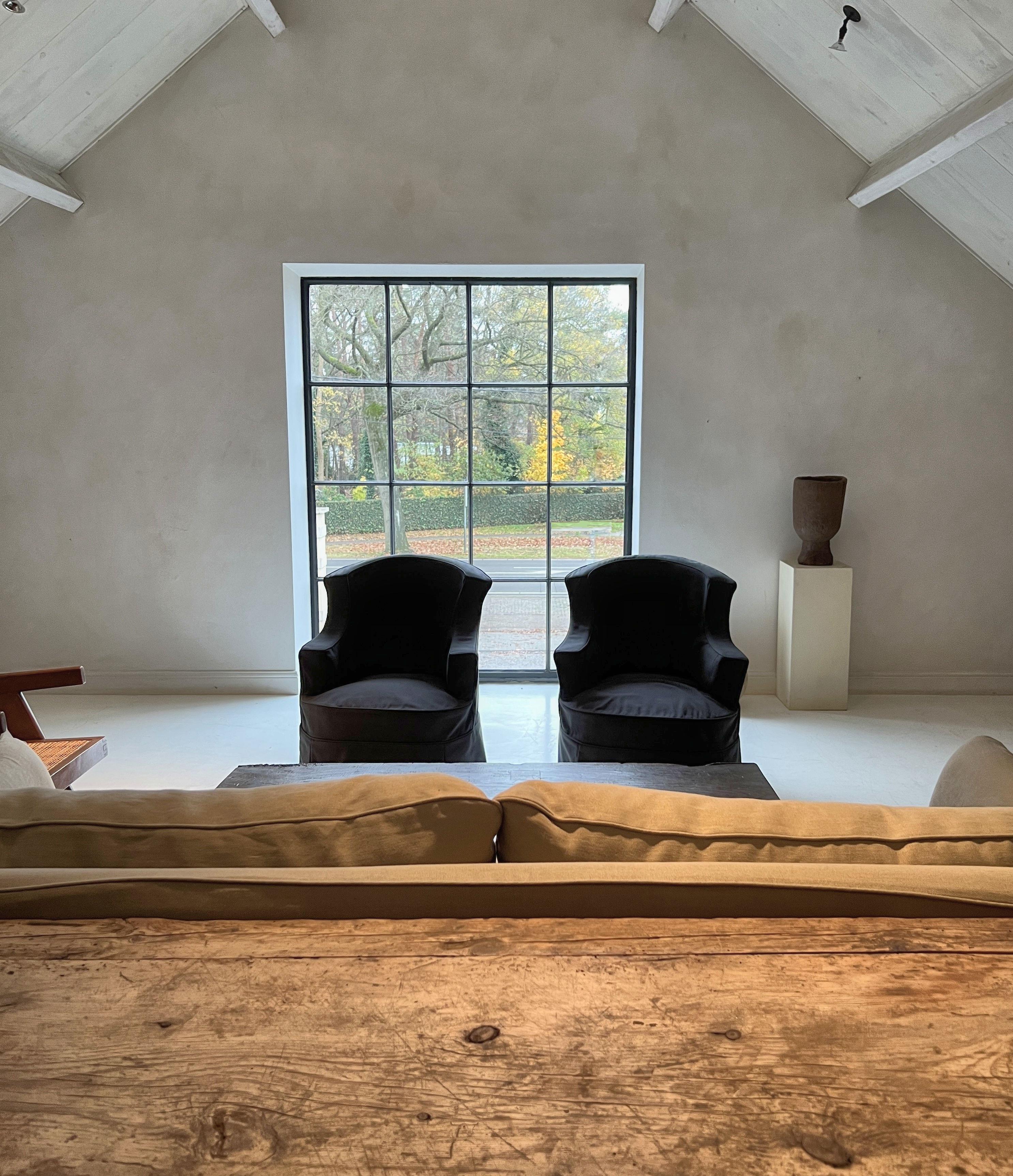 Juego de sillas club con funda de principios del siglo XX en venta 6