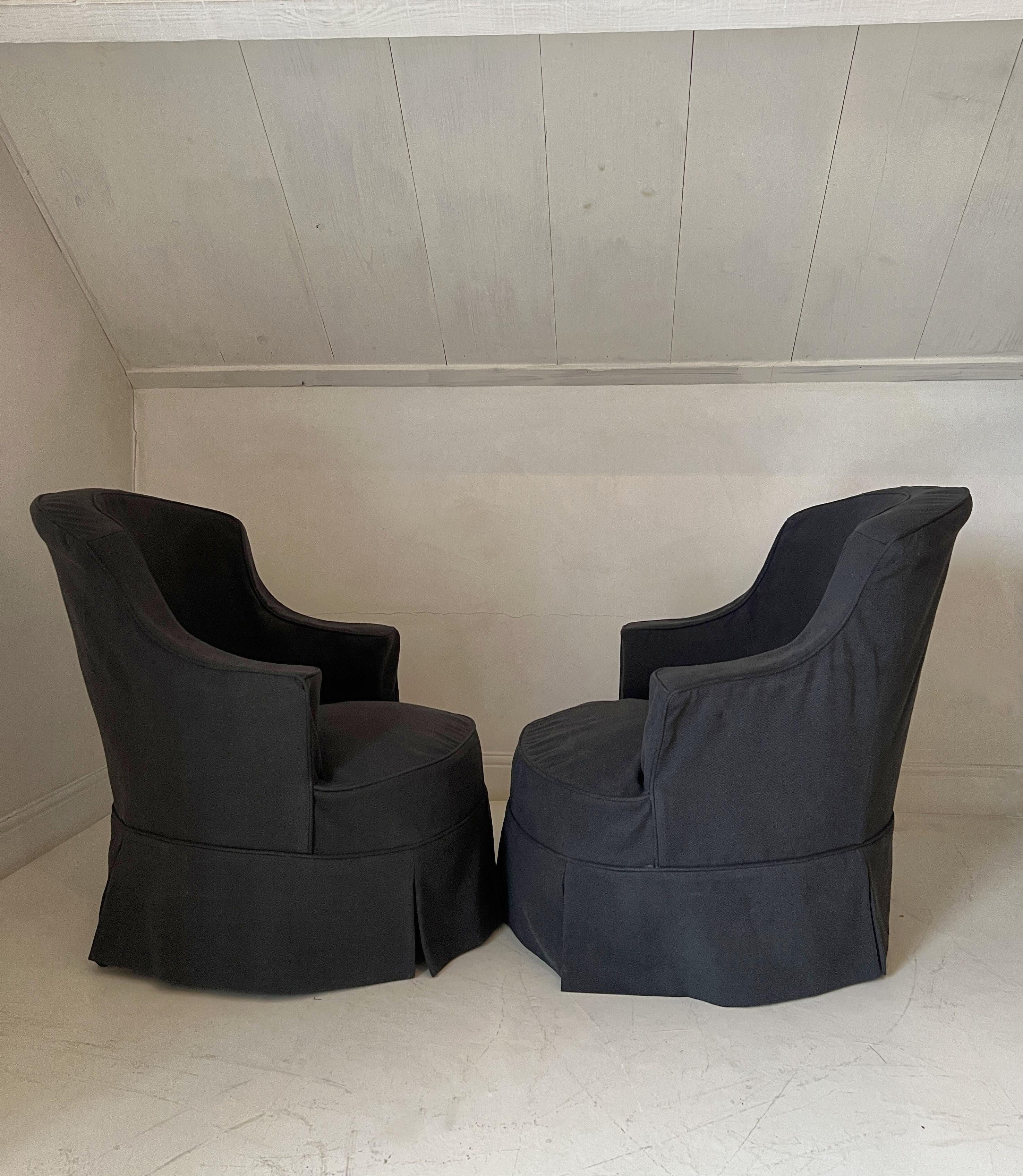 Juego de sillas club con funda de principios del siglo XX en Bueno estado para la venta en Vosselaar, BE