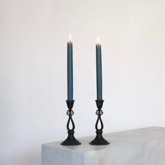 Set di candelieri Diskometal di Just Andersen, anni '20, Danimarca