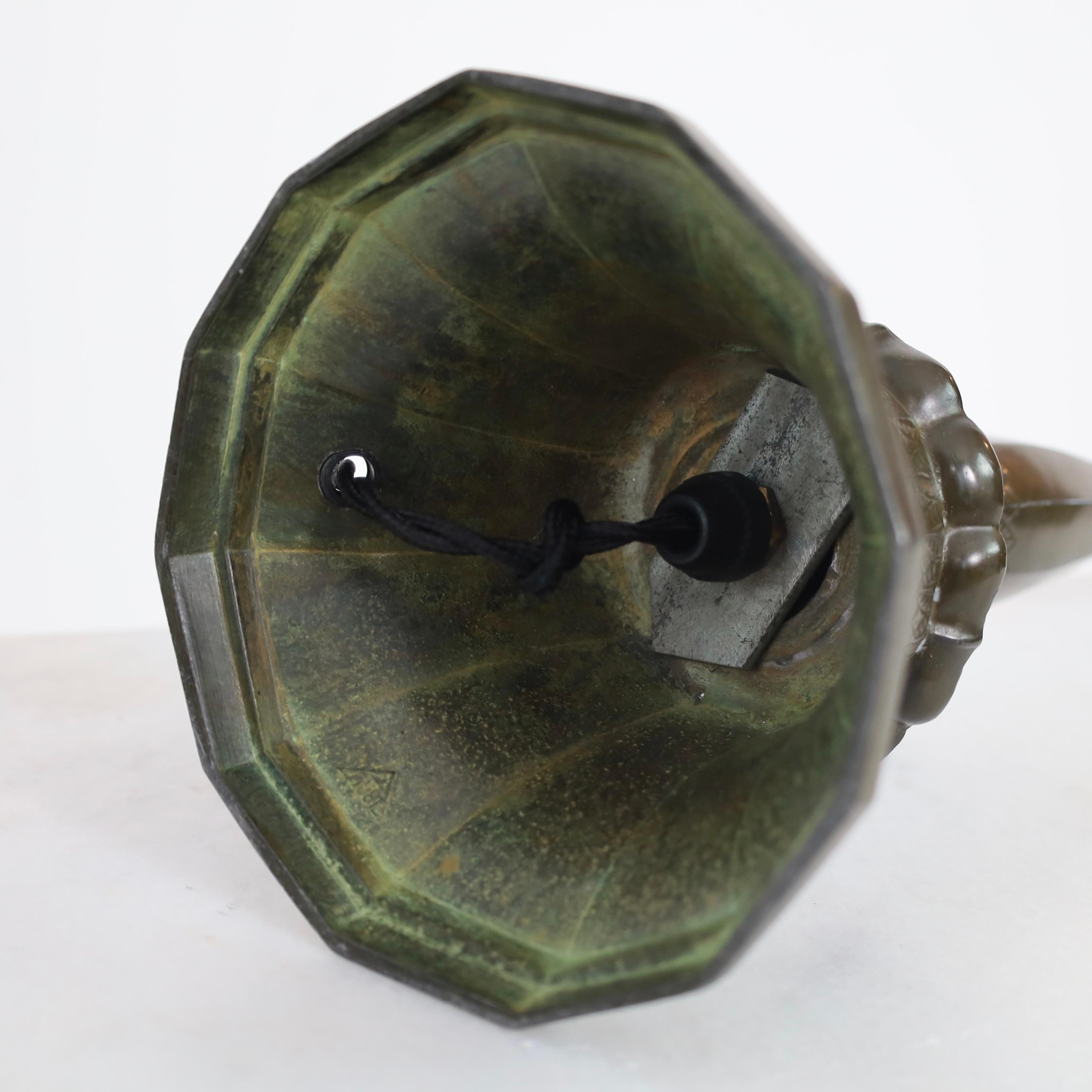 Ensemble de lampes de table Just Andersen, années 1920, Danemark en vente 8