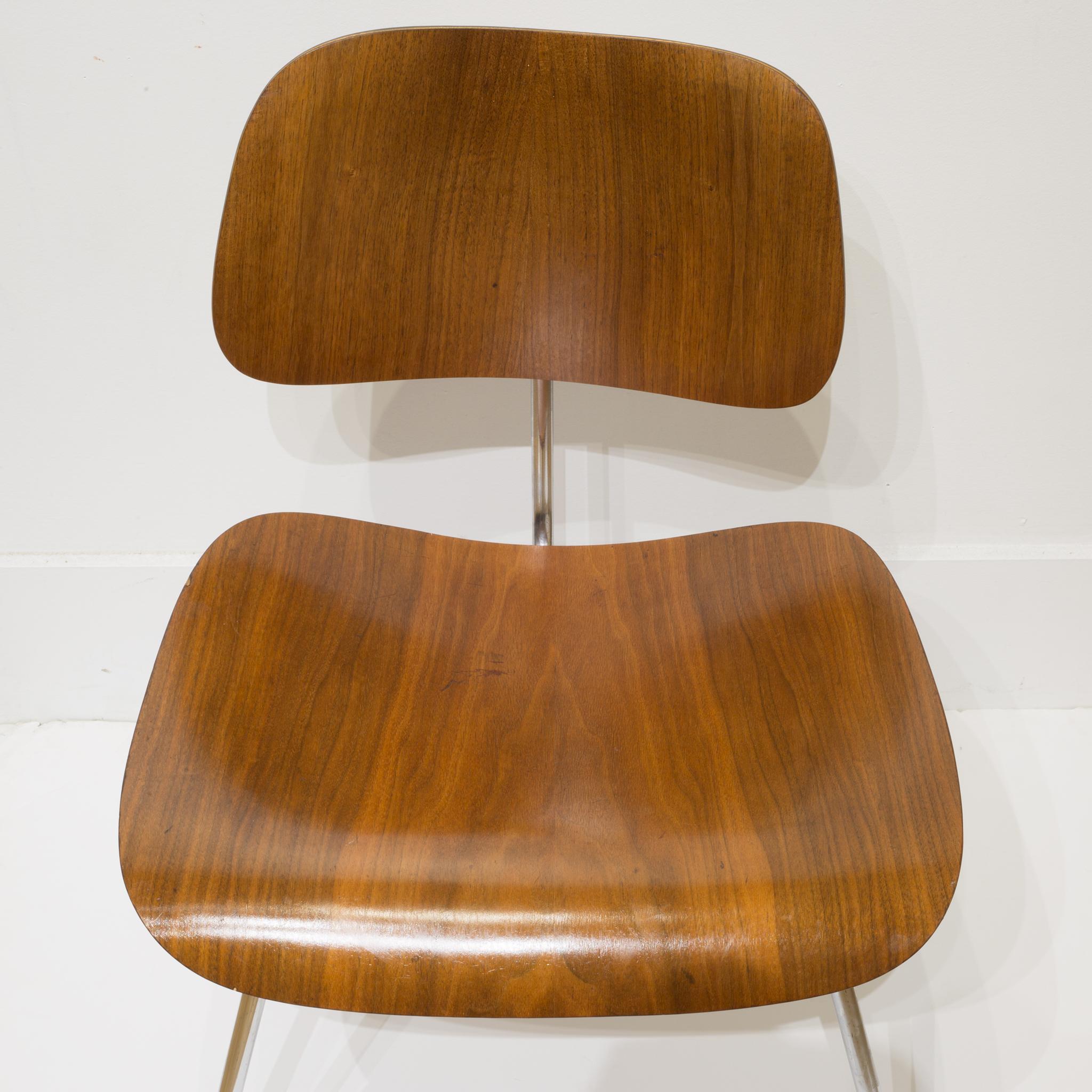 Set of Early Ray and Charles Eames for Herman Miller DCM Chairs, circa 1950s 13