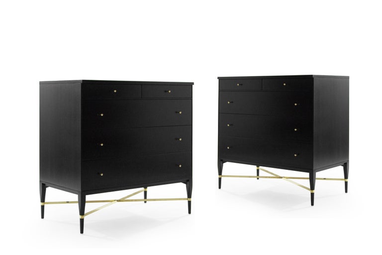 Set Of Ebonized Chests Of Drawers By Paul Mccobb For Sale At 1stdibs