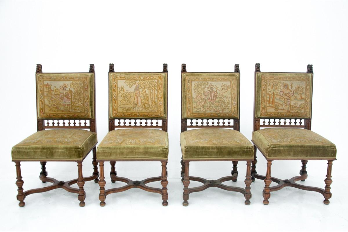 Set of Eclectic Chairs, Italy, circa 1900 3