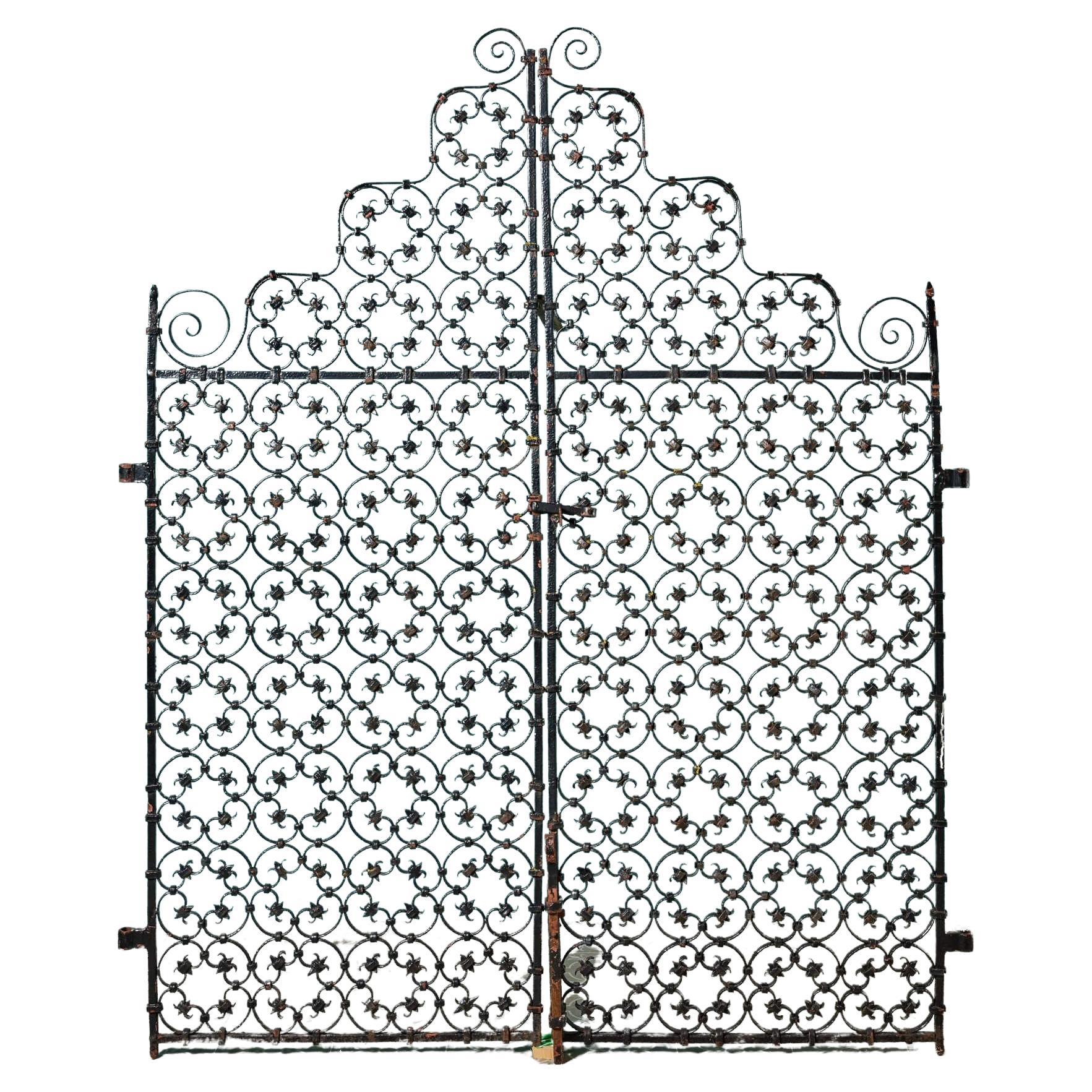 Set of Edwardian Wrought Iron Garden Gates