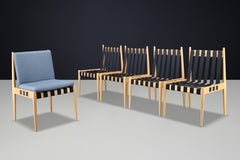 Set of Egon Eiermann SE 121 “Berliner Stuhl” Dining Chairs, Germany, 1960s