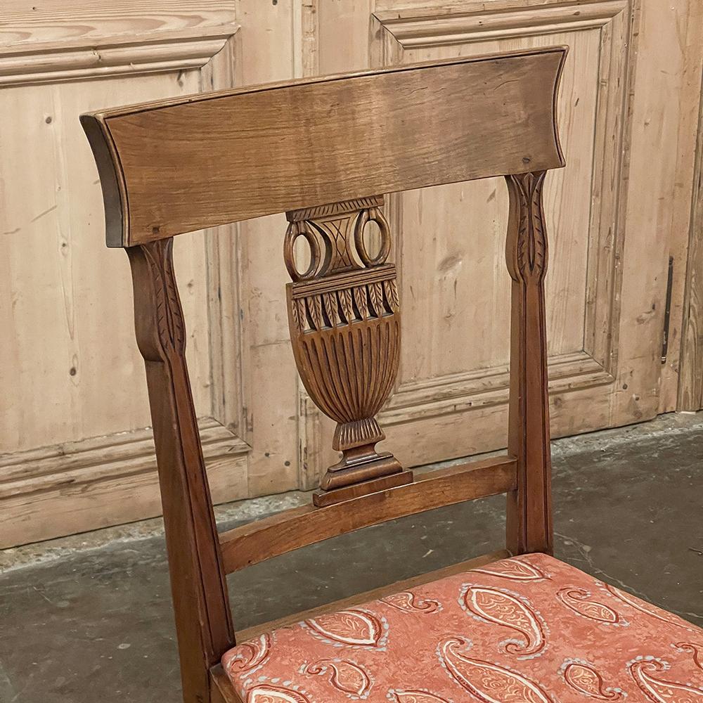 Set of Eight 18th Century Swedish Gustavian Neoclassical Dining Chairs For Sale 6