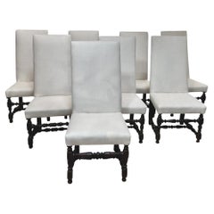 Set of Eight 18th Century Walnut, William and Mary Dining Chairs