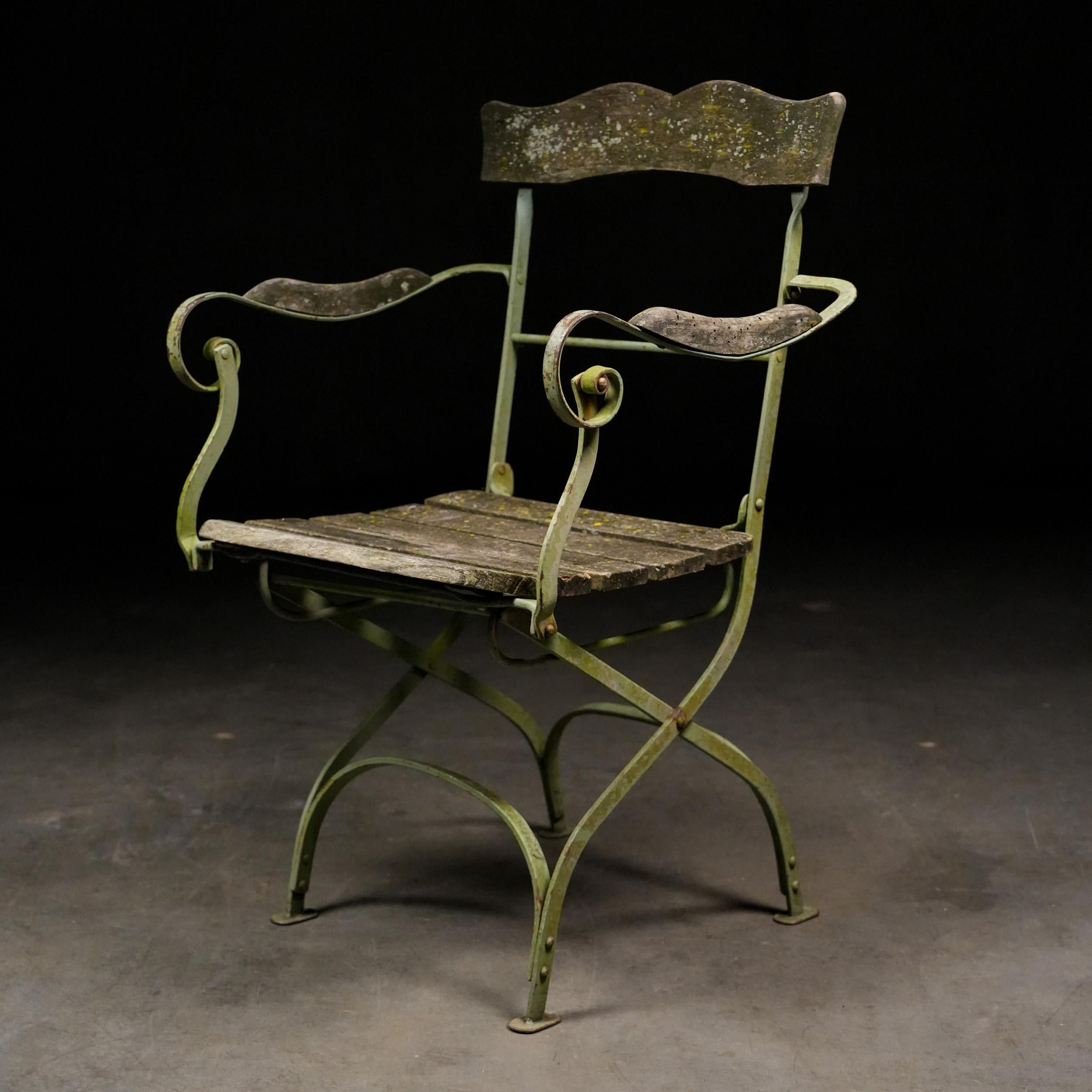 Francese Set di otto sedie da giardino francesi del 1920 in vendita
