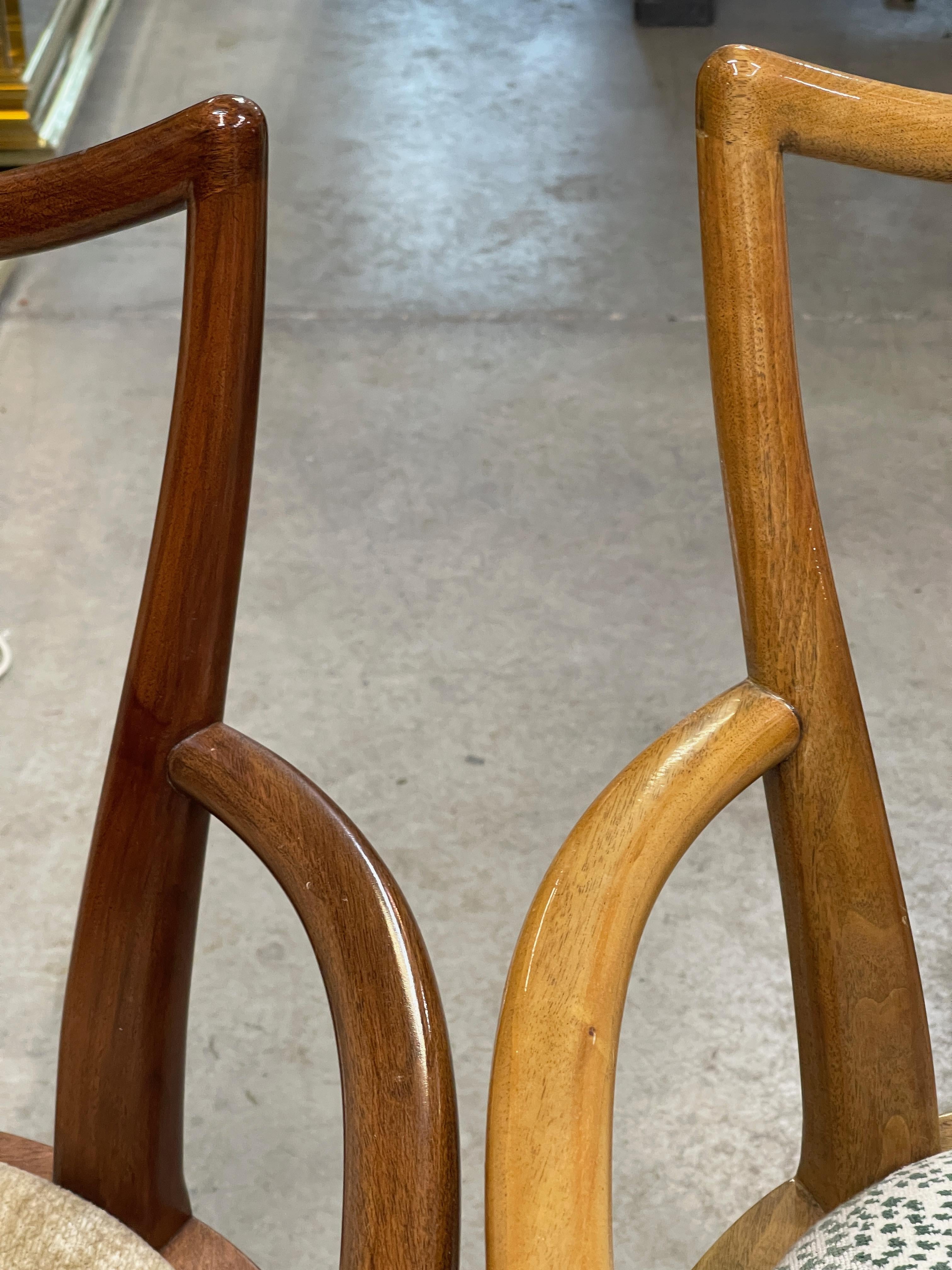 Set of Eight 1950s Dining Chairs by Adolfo Genovese 9