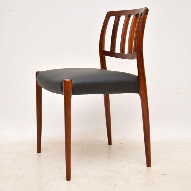 Set of Eight 1960s Danish Dining Chairs by Niels Moller at ...