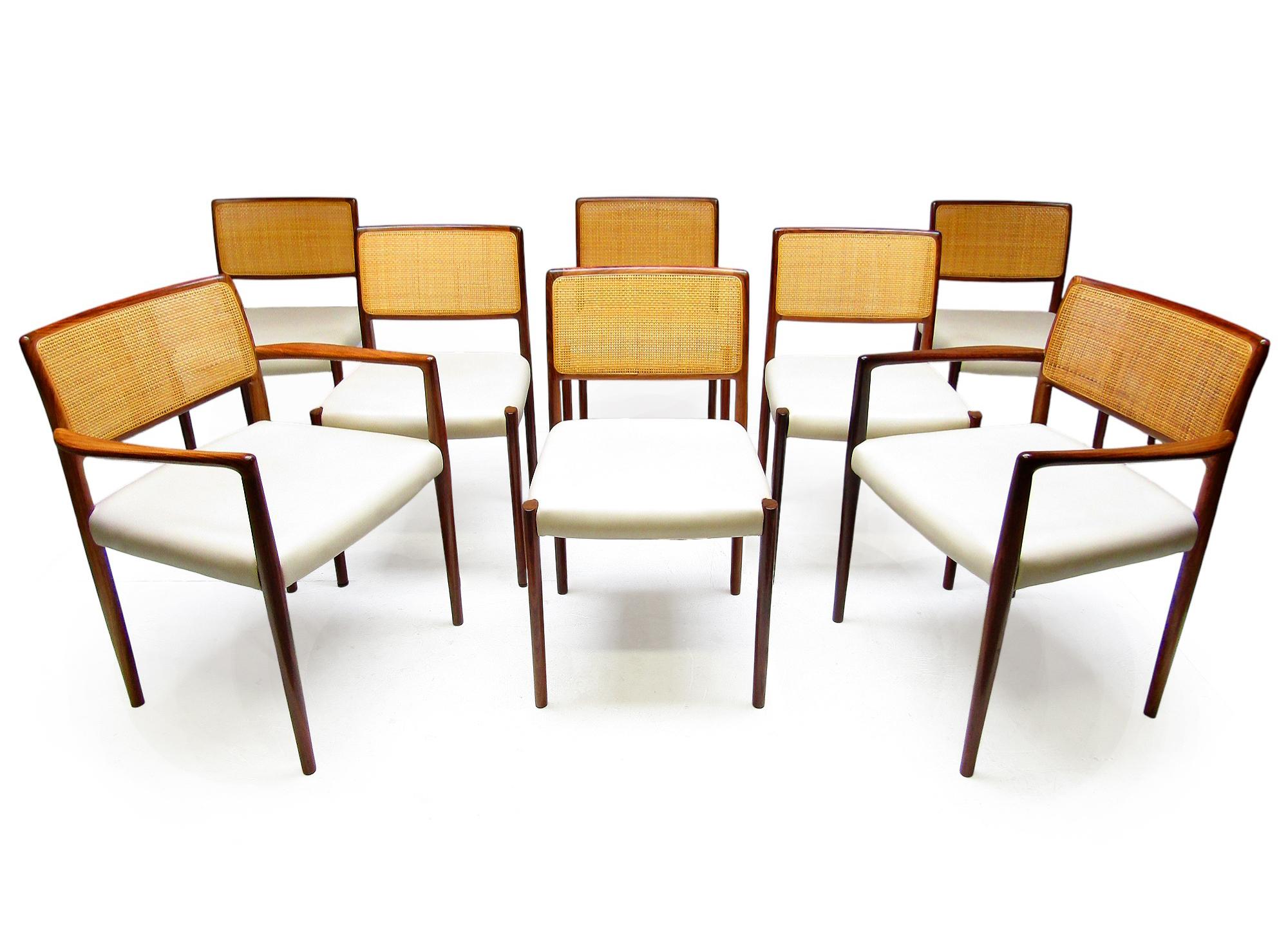 A rare set of eight 1960s 