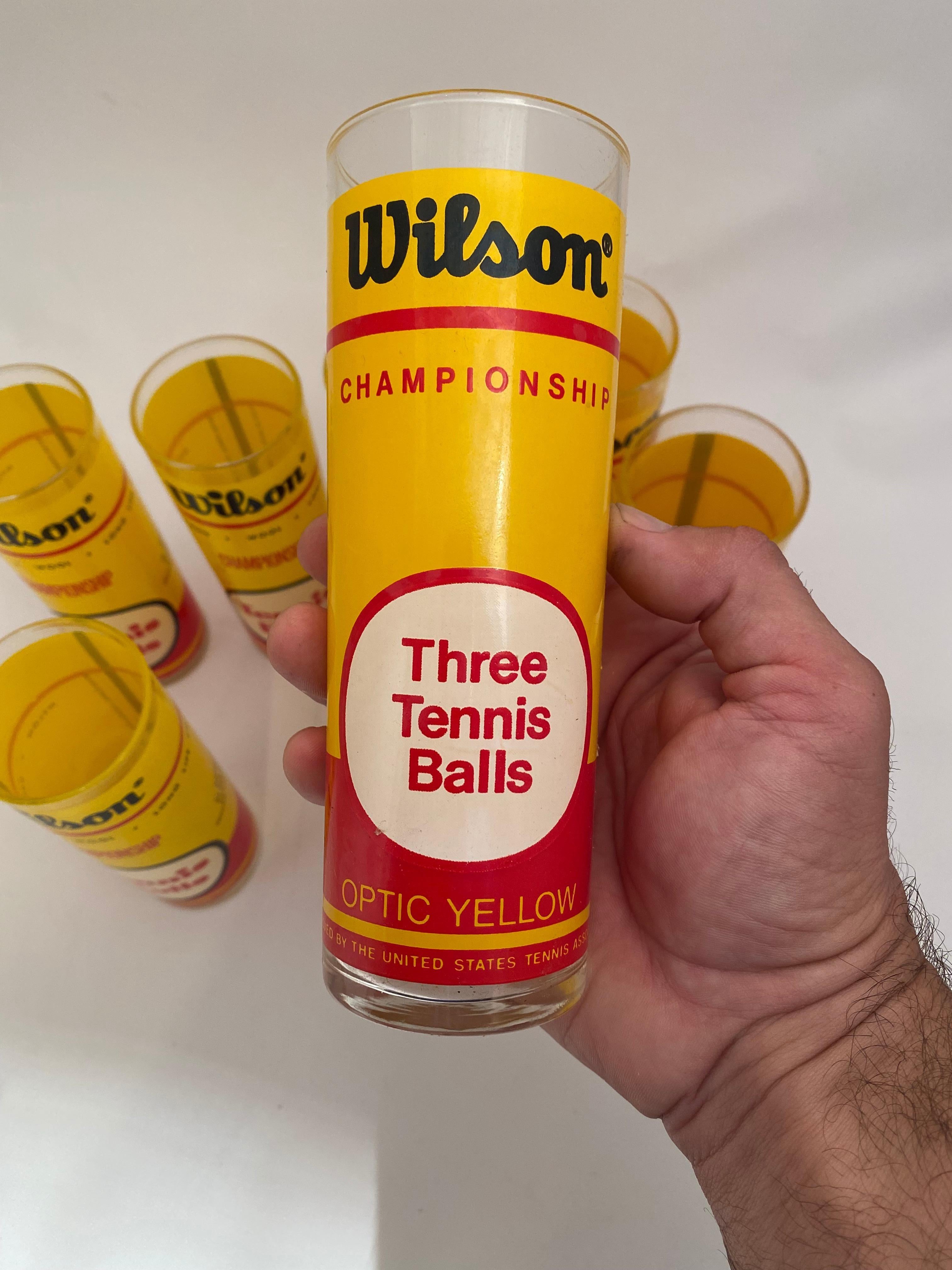 tennis ball glasses