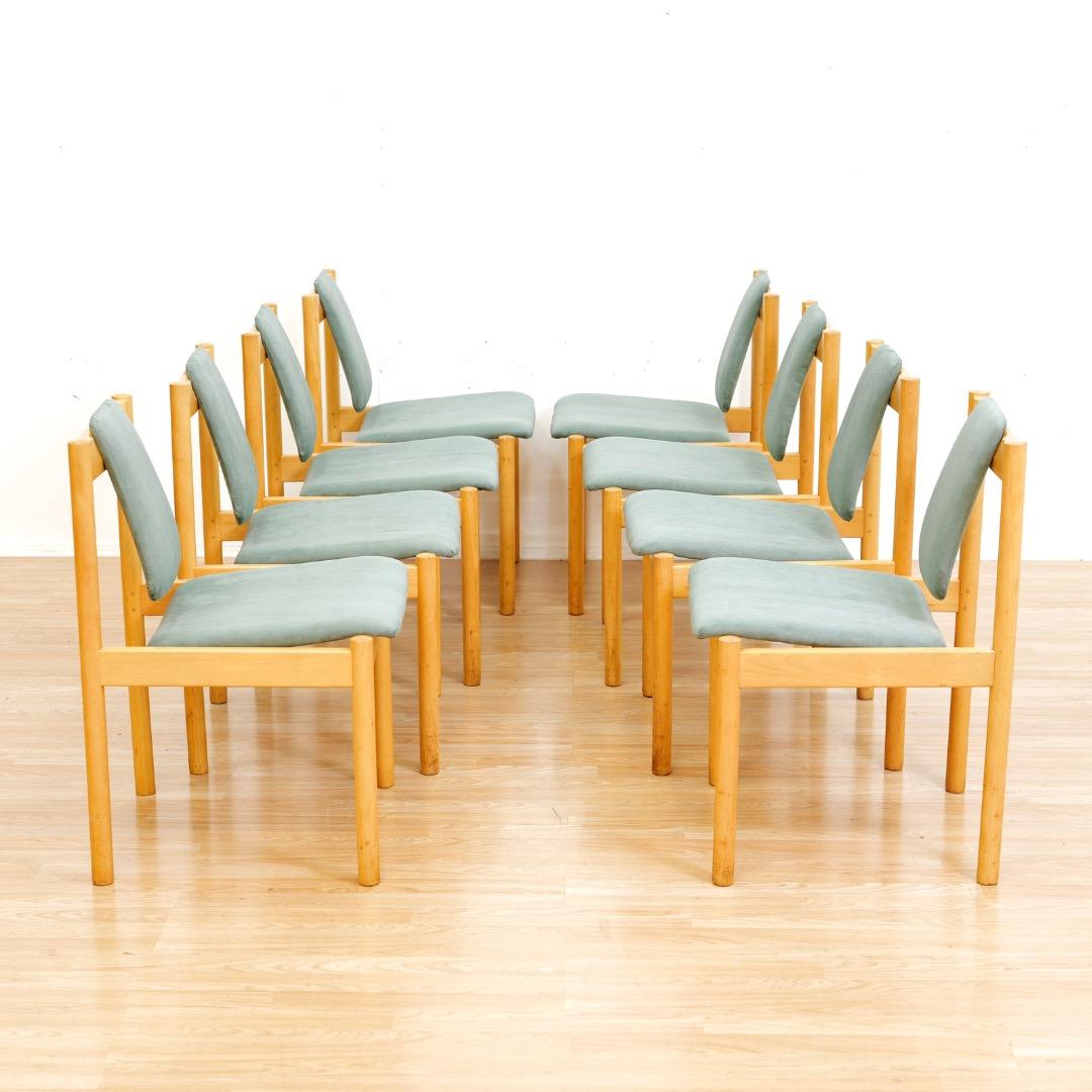 Set of Eight 1980s Post Modern Dining Chairs by Ercol (Ende des 20. Jahrhunderts) im Angebot
