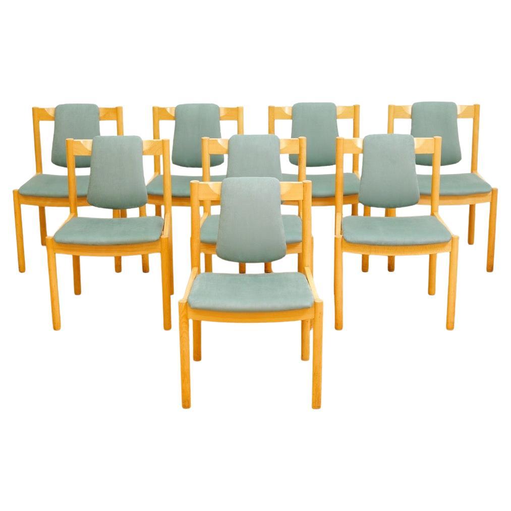 Set of Eight 1980s Post Modern Dining Chairs by Ercol im Angebot