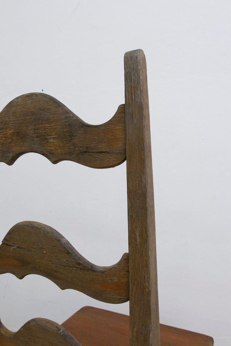 Set of Eight 1980s Spanish Andalusian Traditional Wooden Flamenco