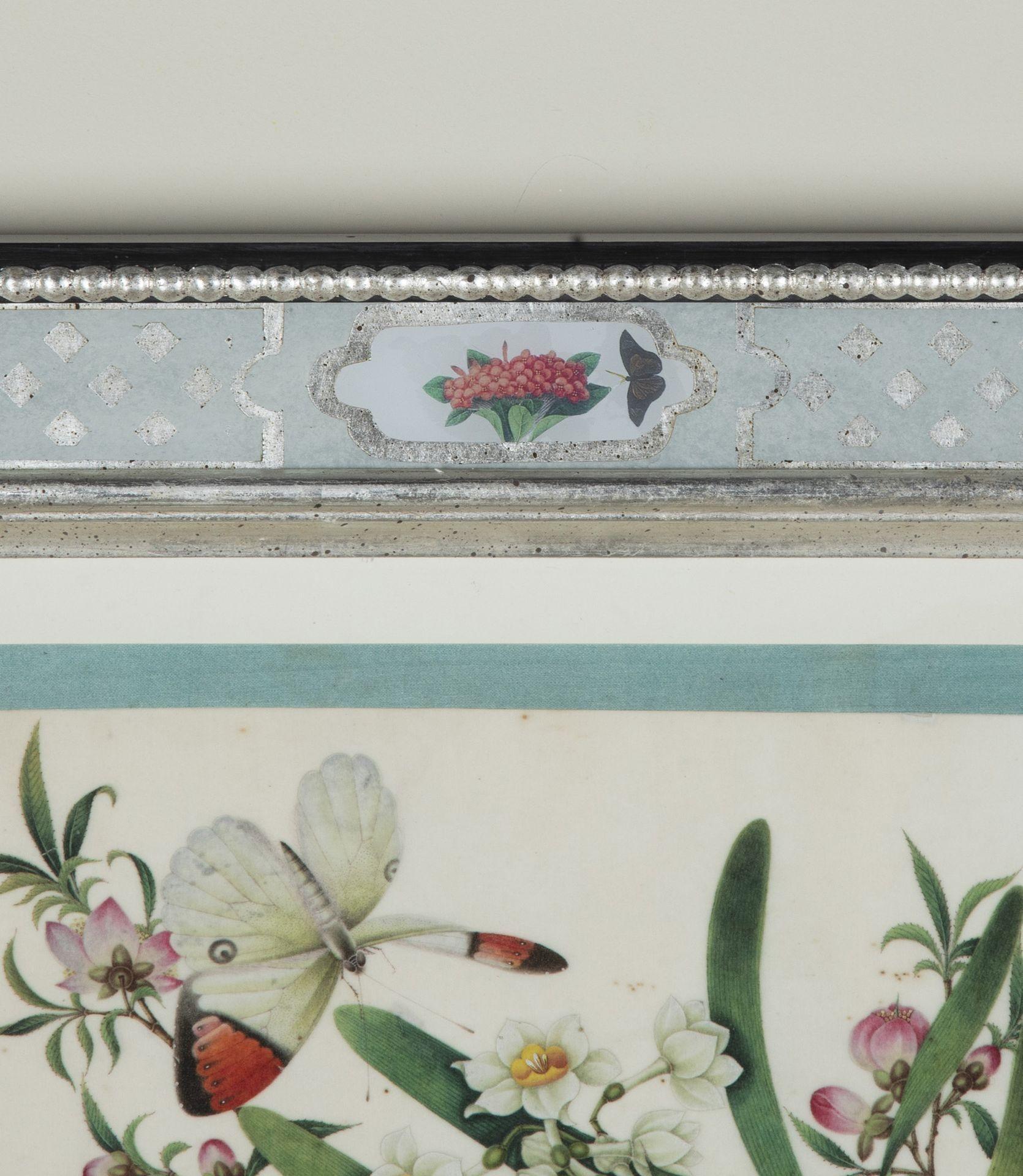 Satz von acht chinesischen Reispapiergemälden aus dem 19. im Angebot 3