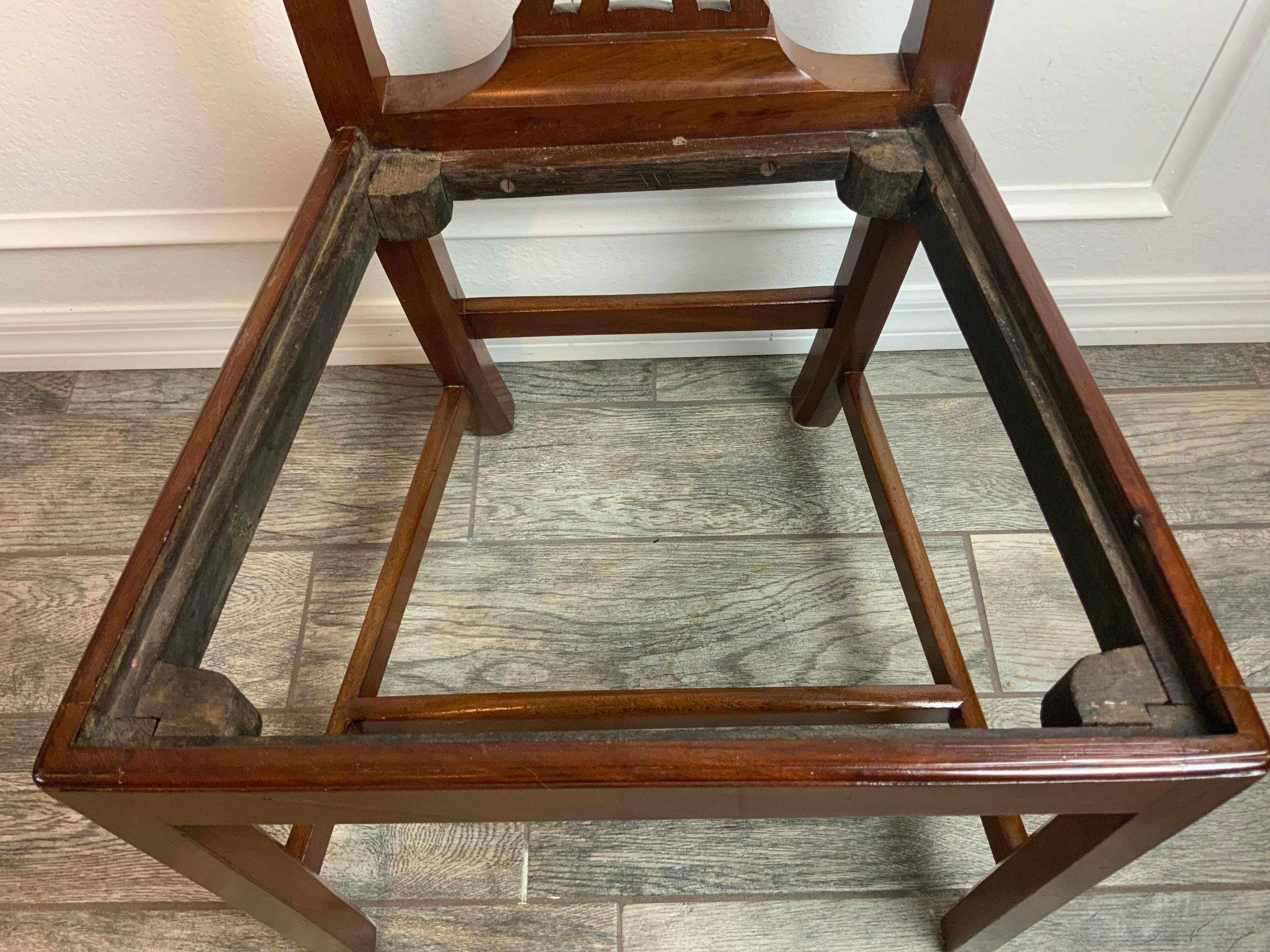 Set di otto sedie da pranzo Chippendale del XIX secolo In condizioni buone in vendita a Bradenton, FL